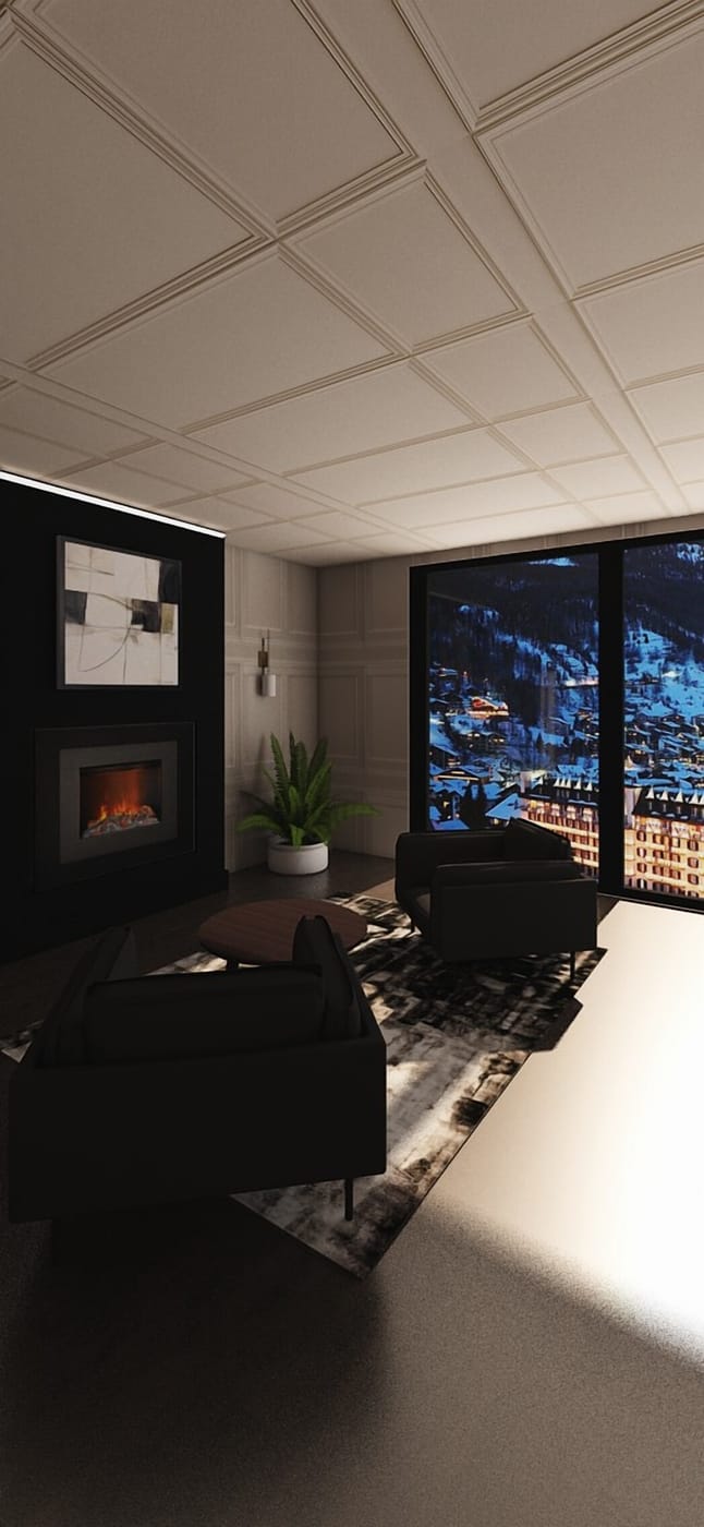 Mid-century living room