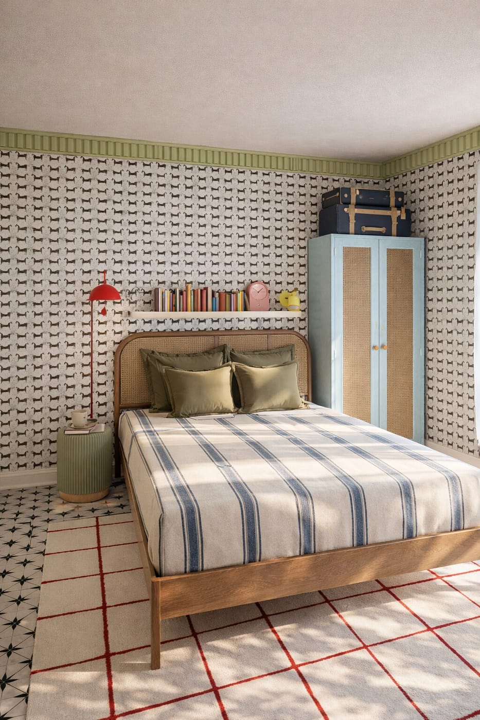 Retro bedroom