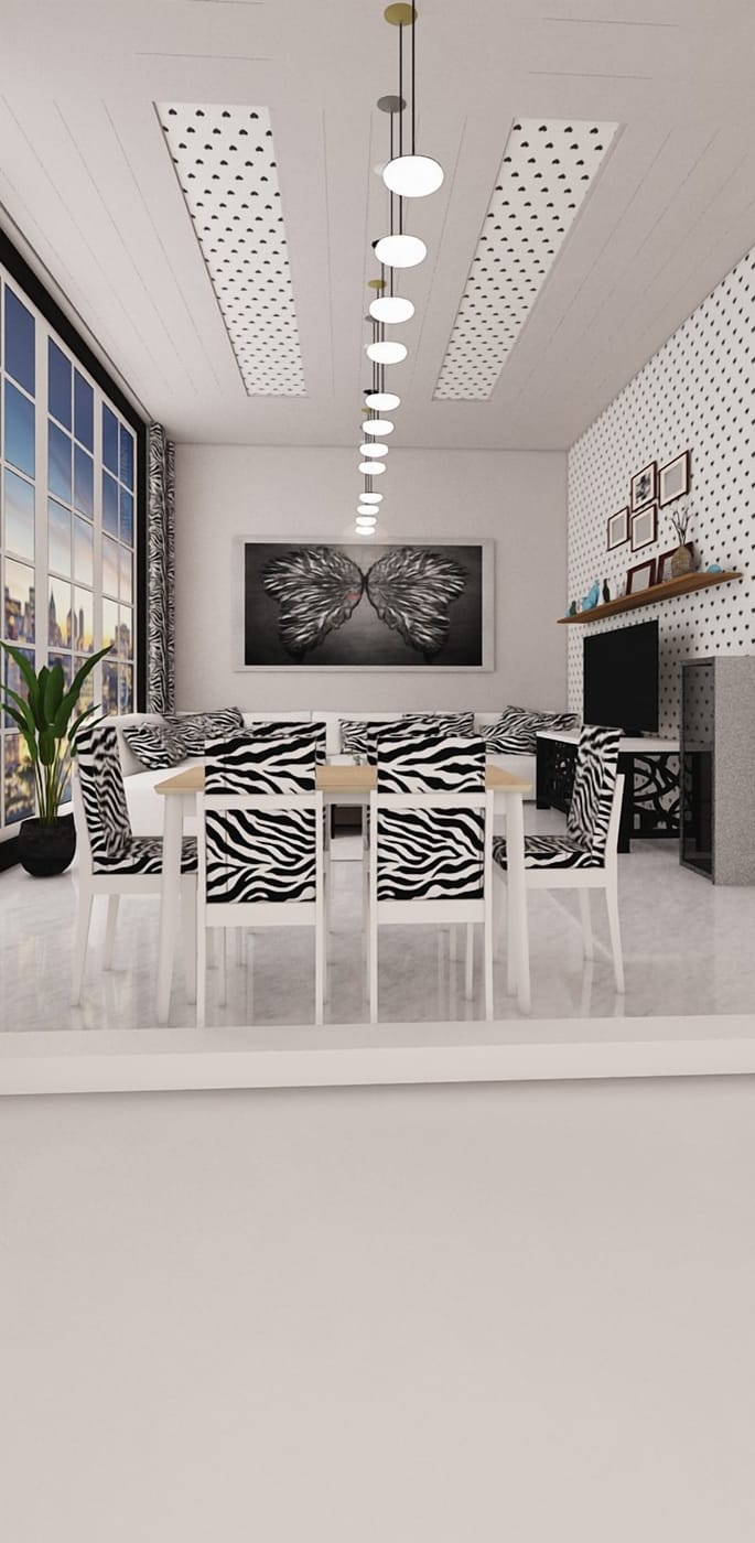 Eclectic living room