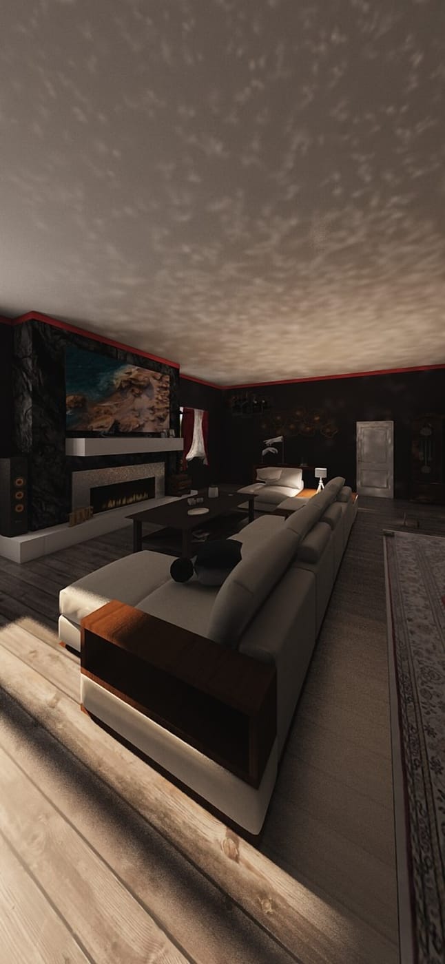 Mid-century living room