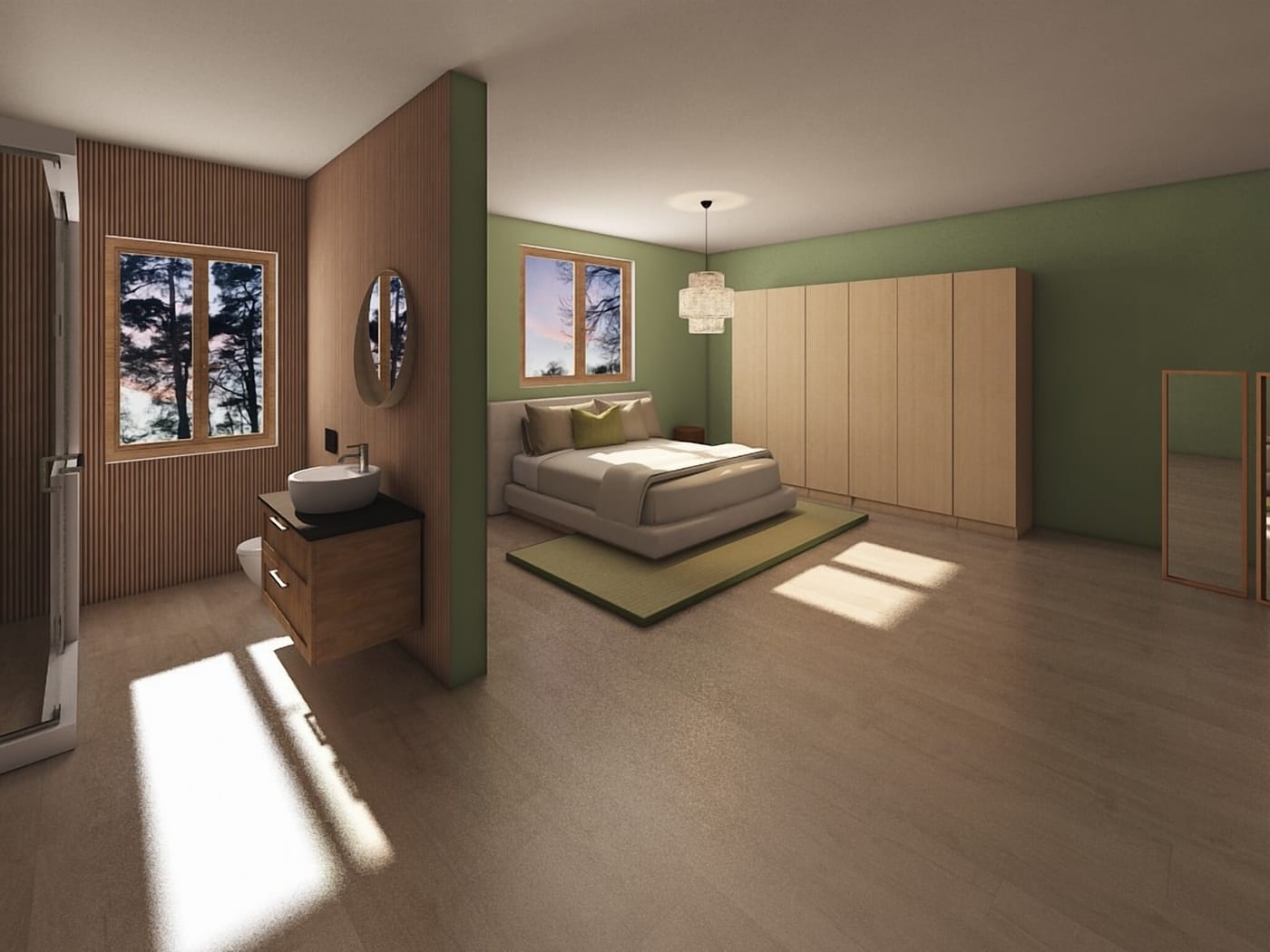 Mid-century bedroom