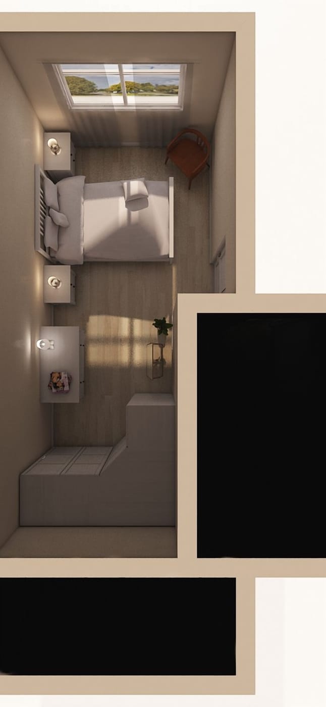 Mid-century bedroom