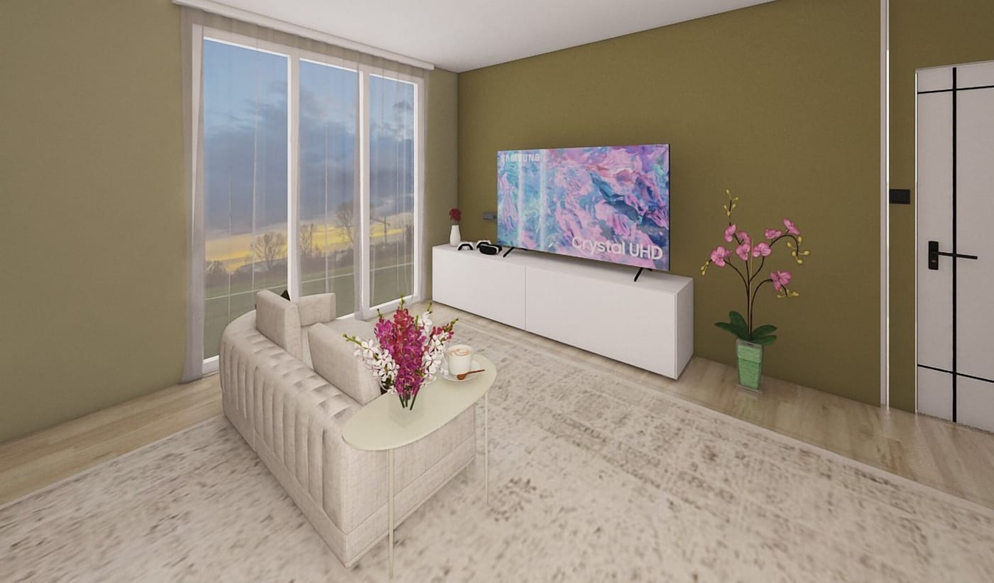 Mid-century living room