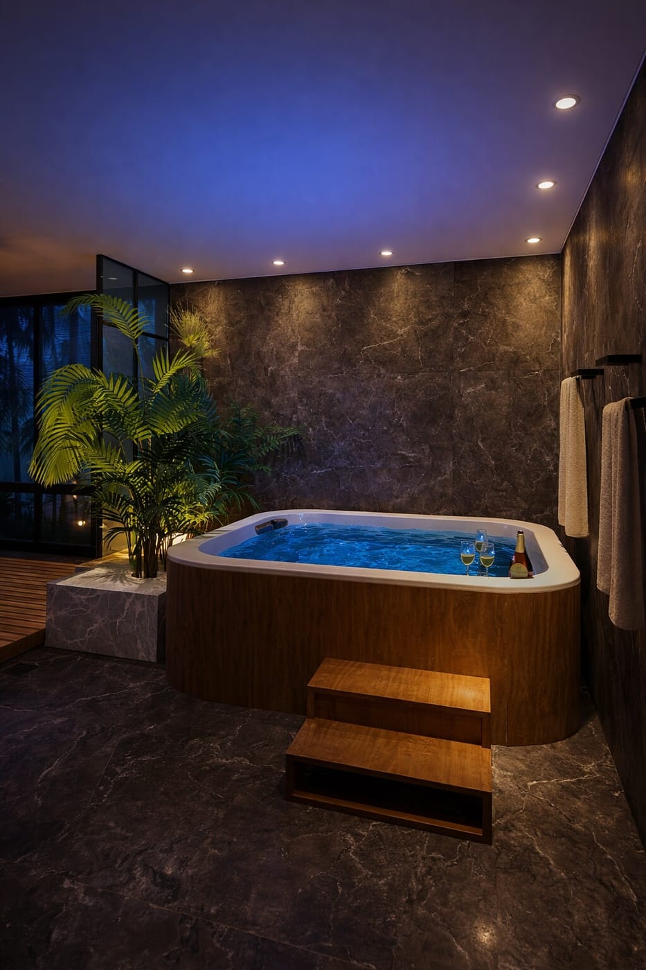 Tropical bathroom
