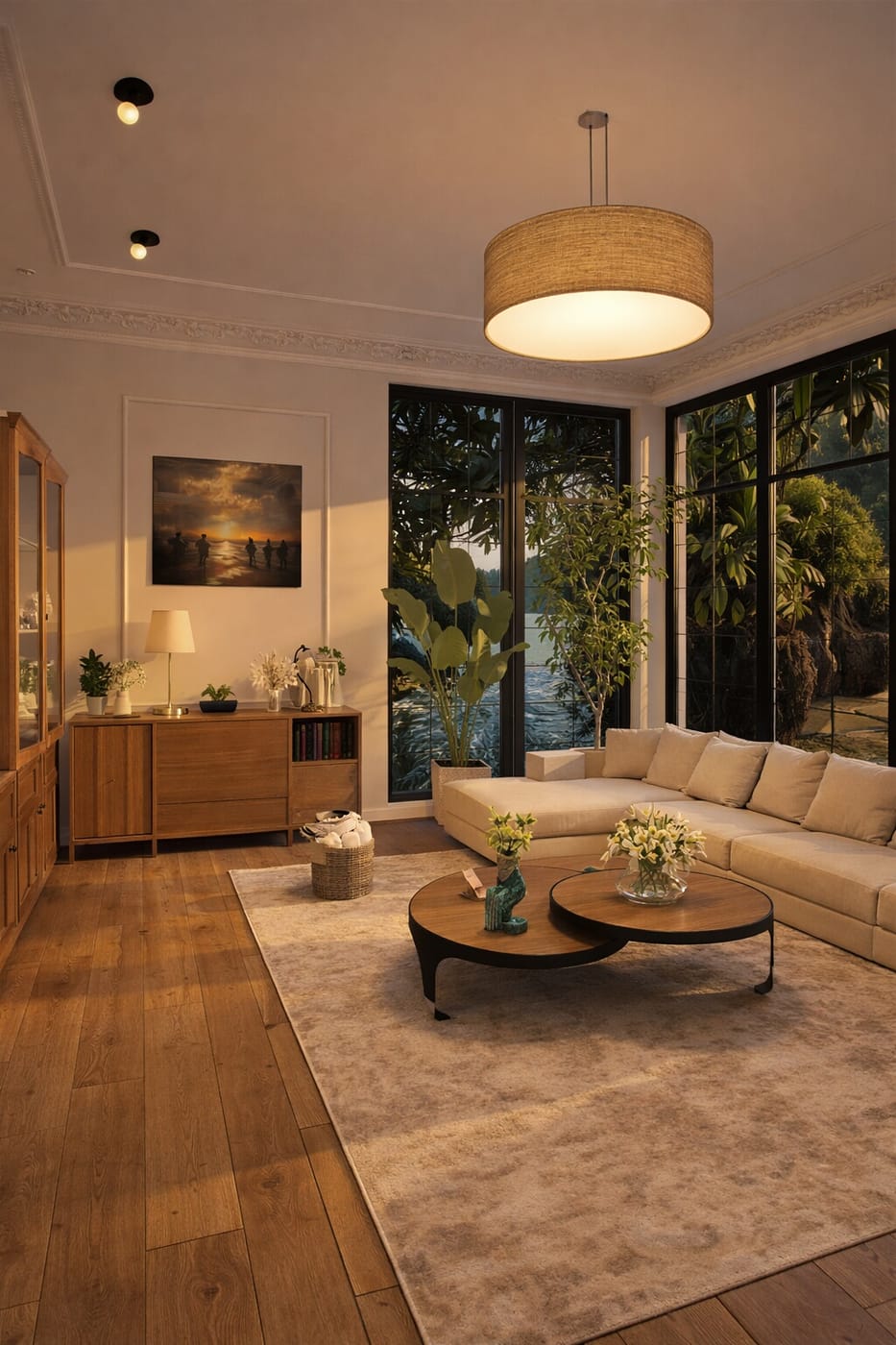 Mid-century living room