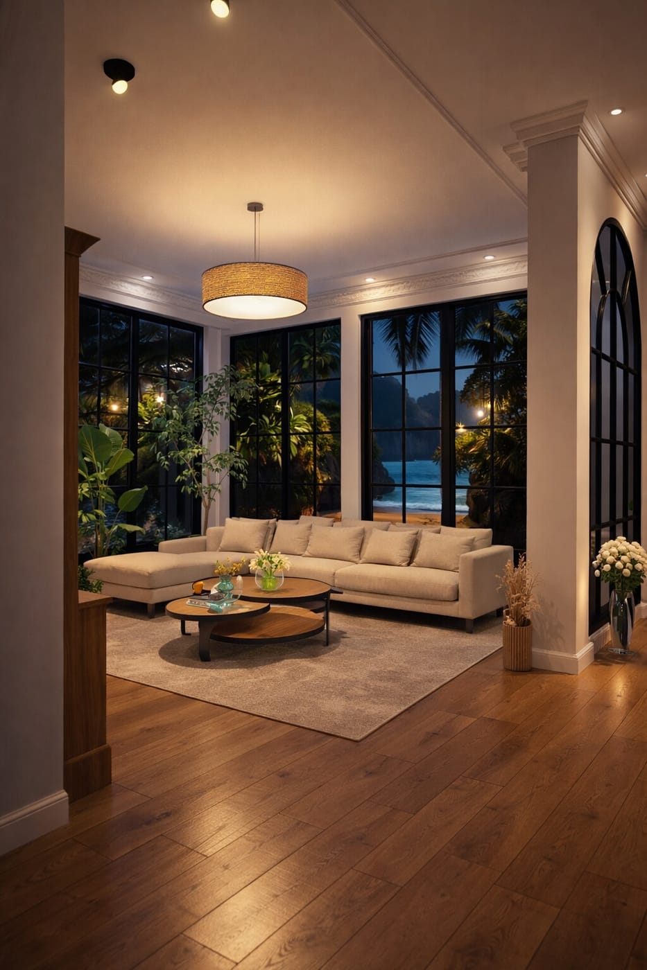 Mid-century living room