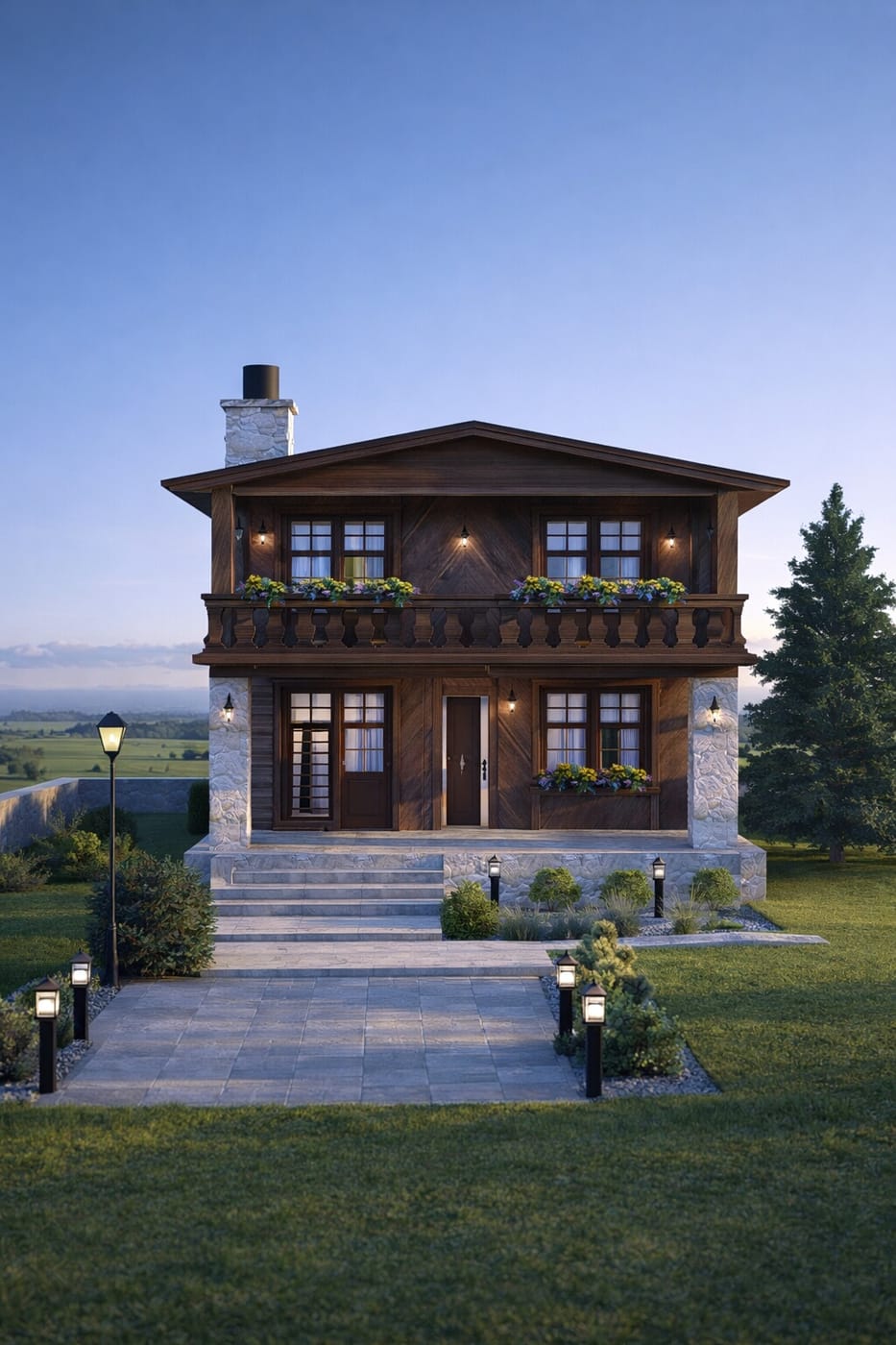Traditional floor plan
