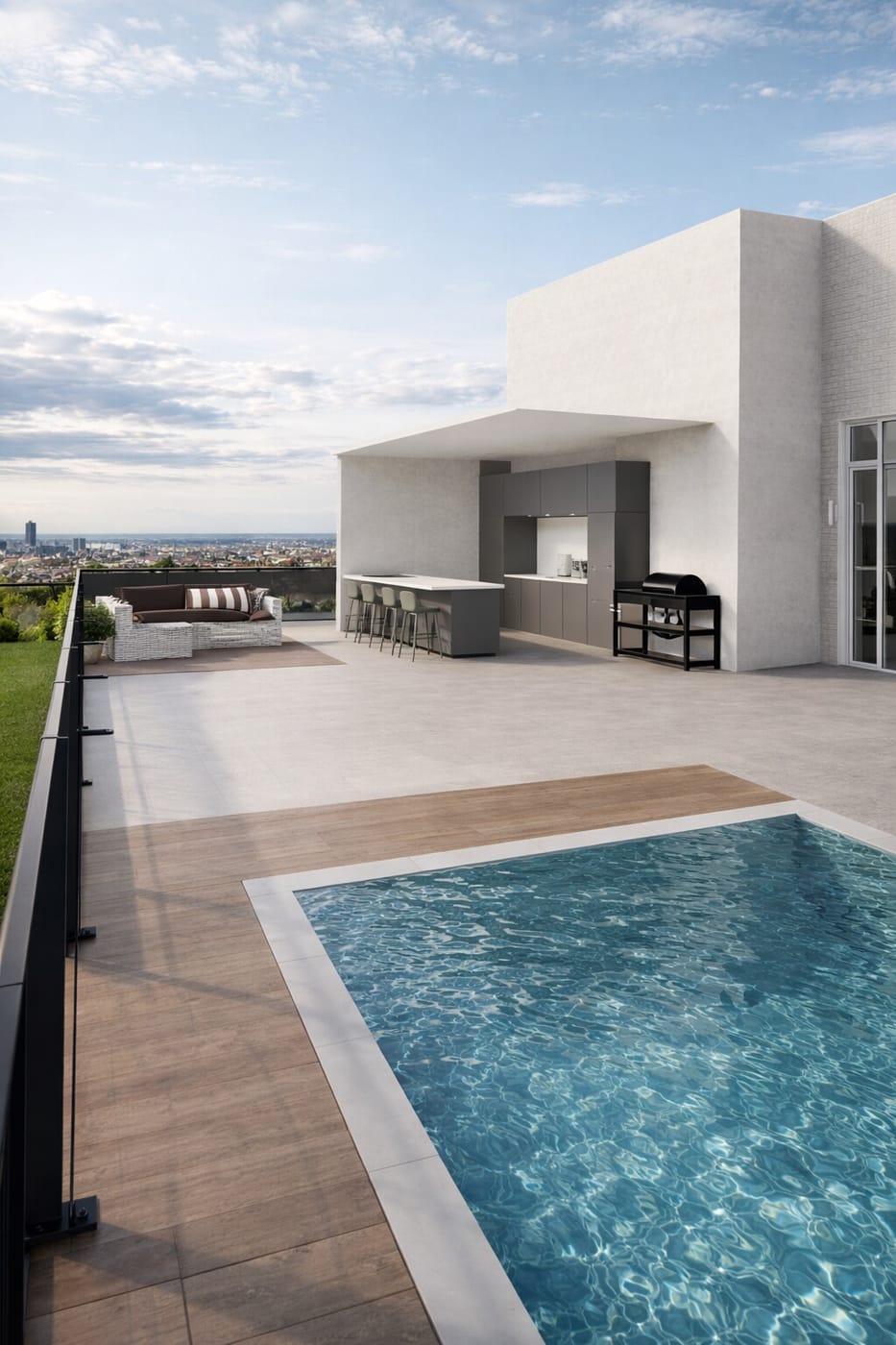 Contemporary outdoor space
