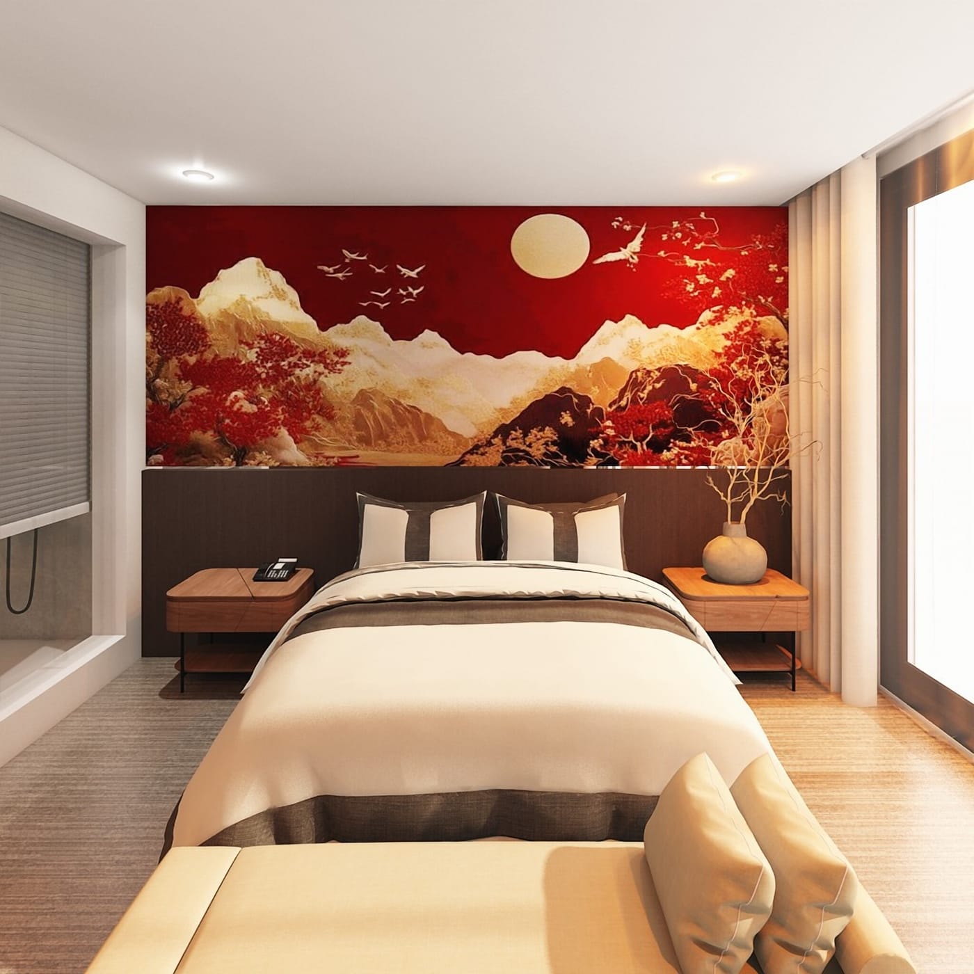 Asian bedroom