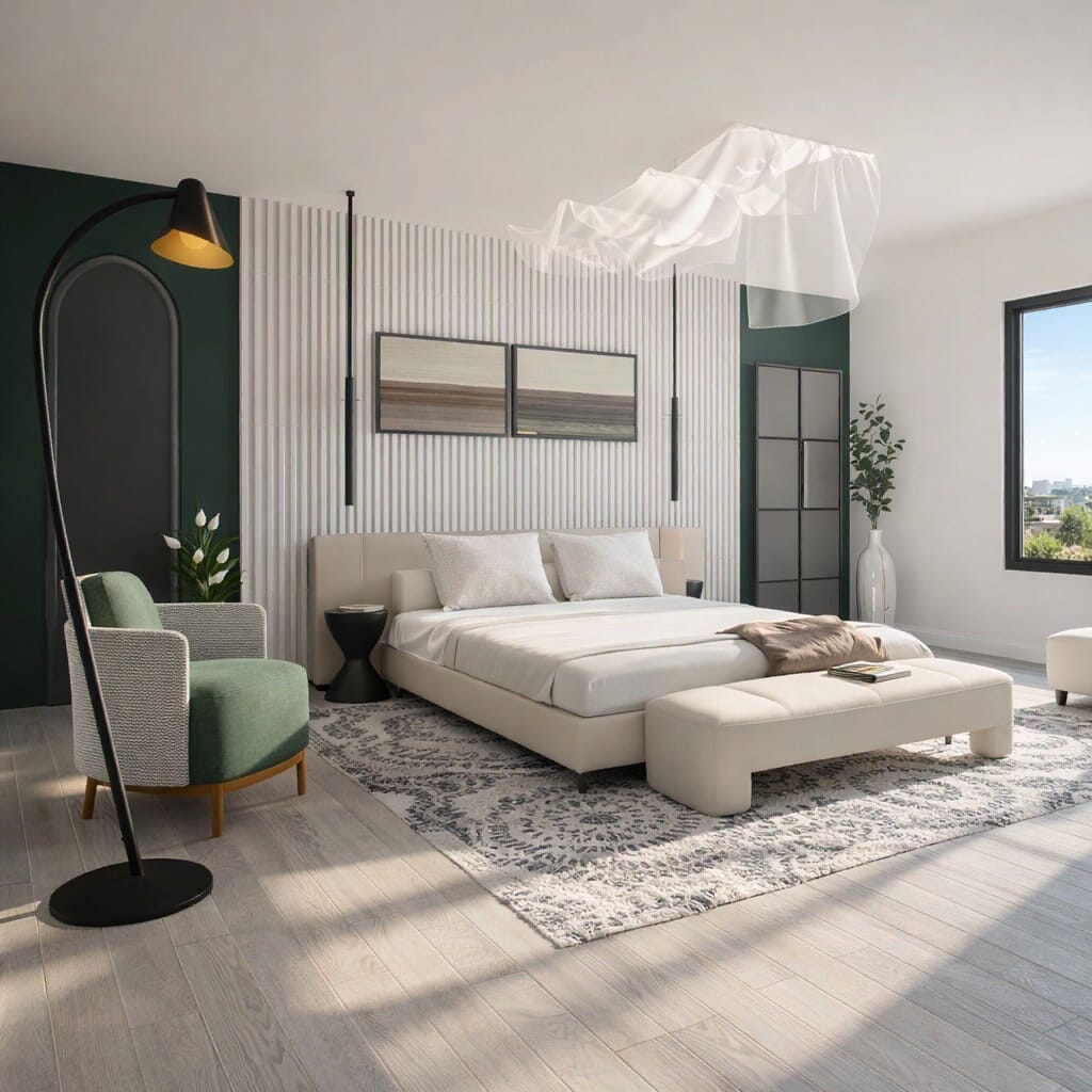 Contemporary bedroom