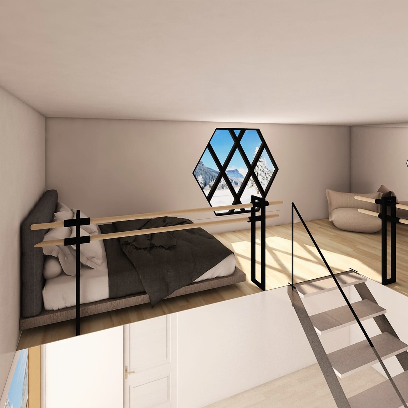 Contemporary bedroom