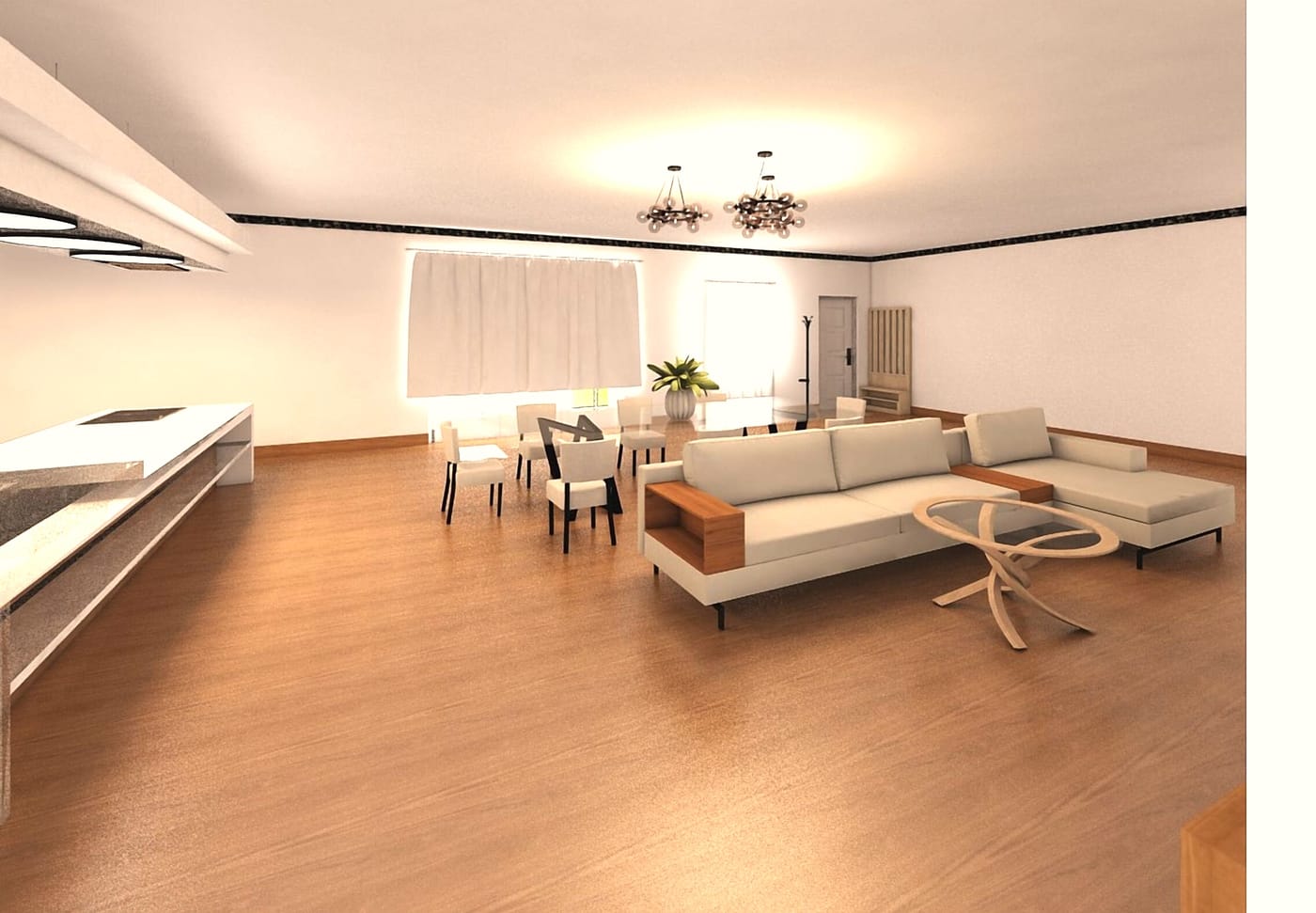 Mid-century outdoor space