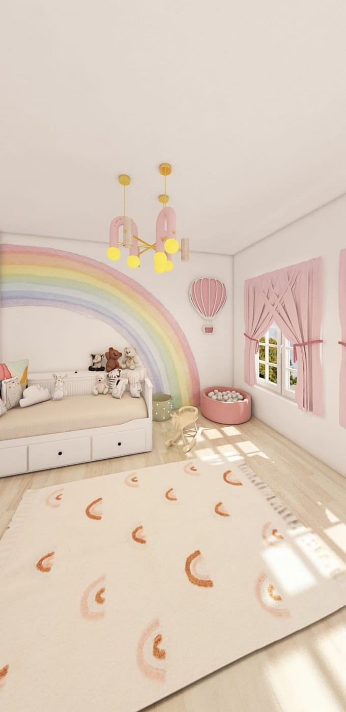 Boho kids room