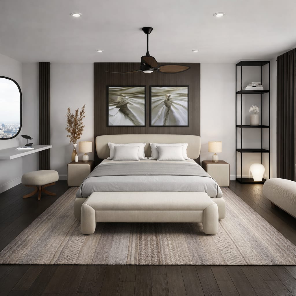 Mid-century bedroom