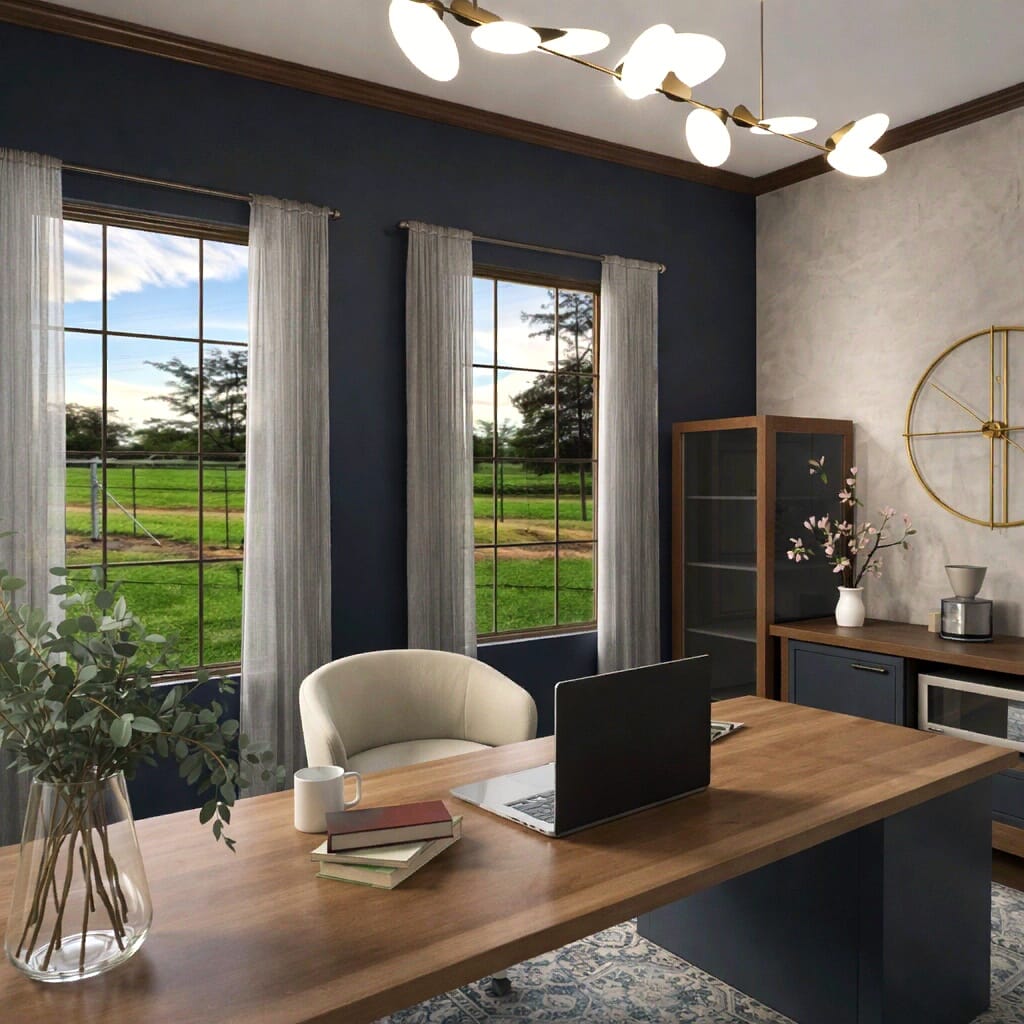 Mid-century home office