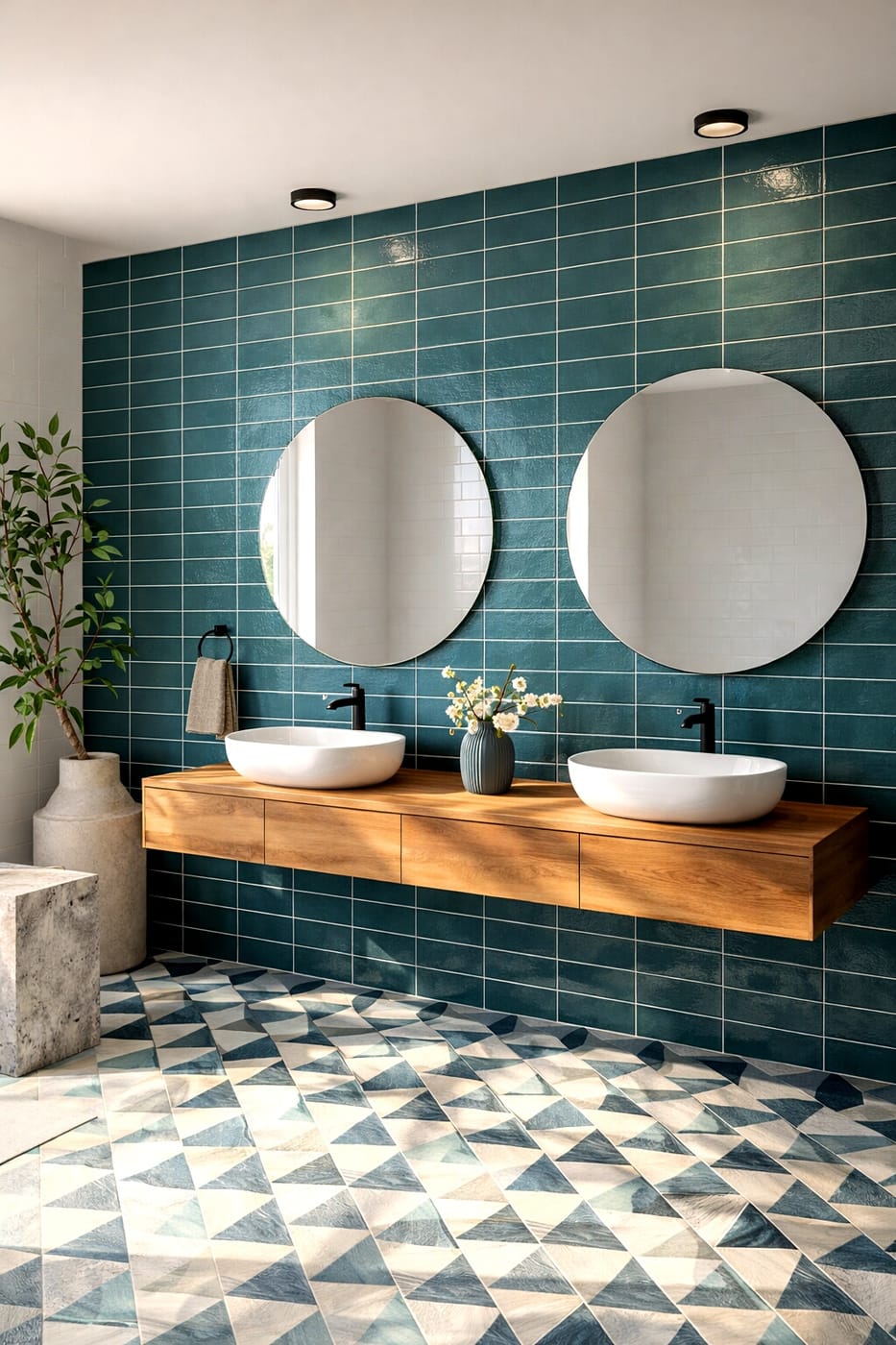 Mid-century bathroom