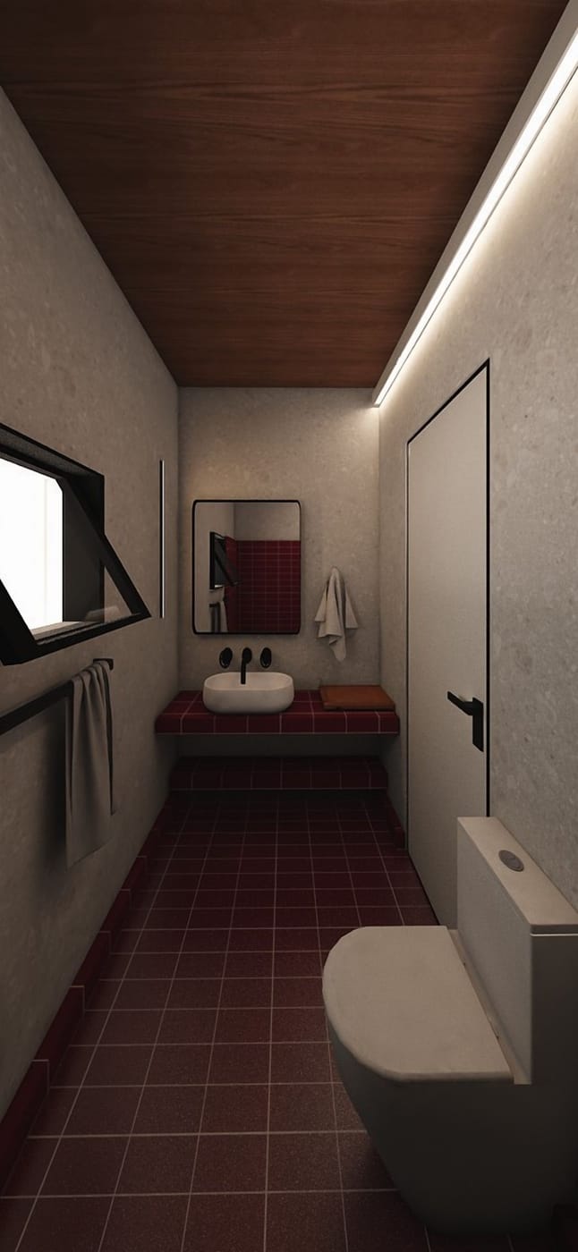 Mid-century bathroom