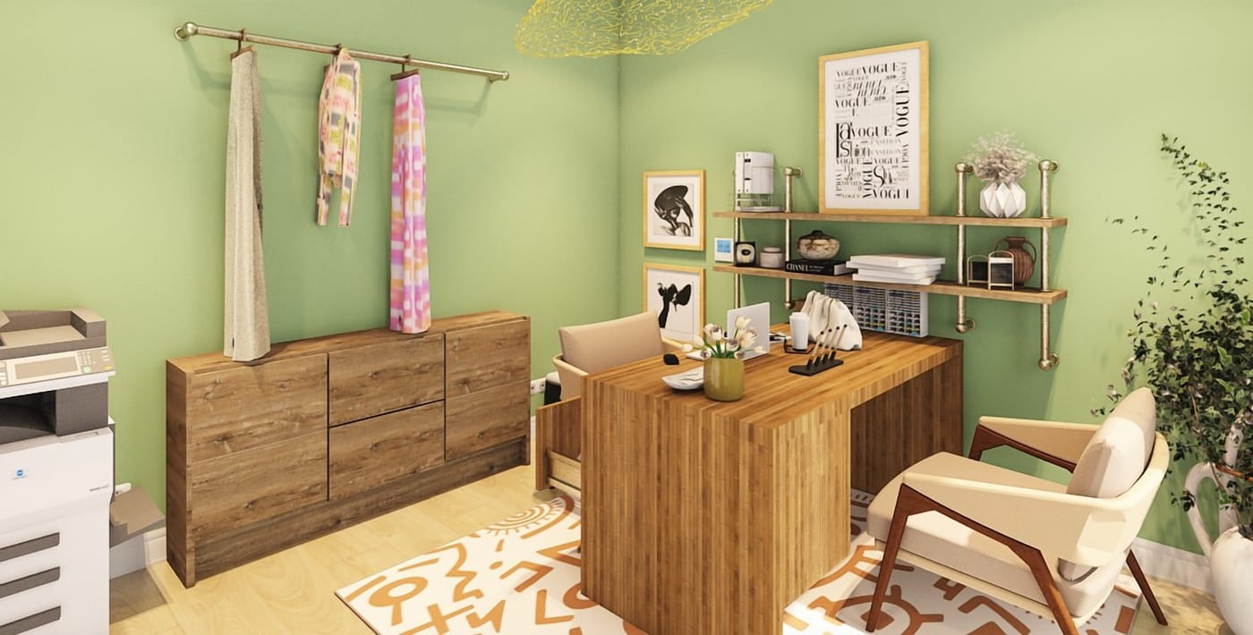 Mid-century home office