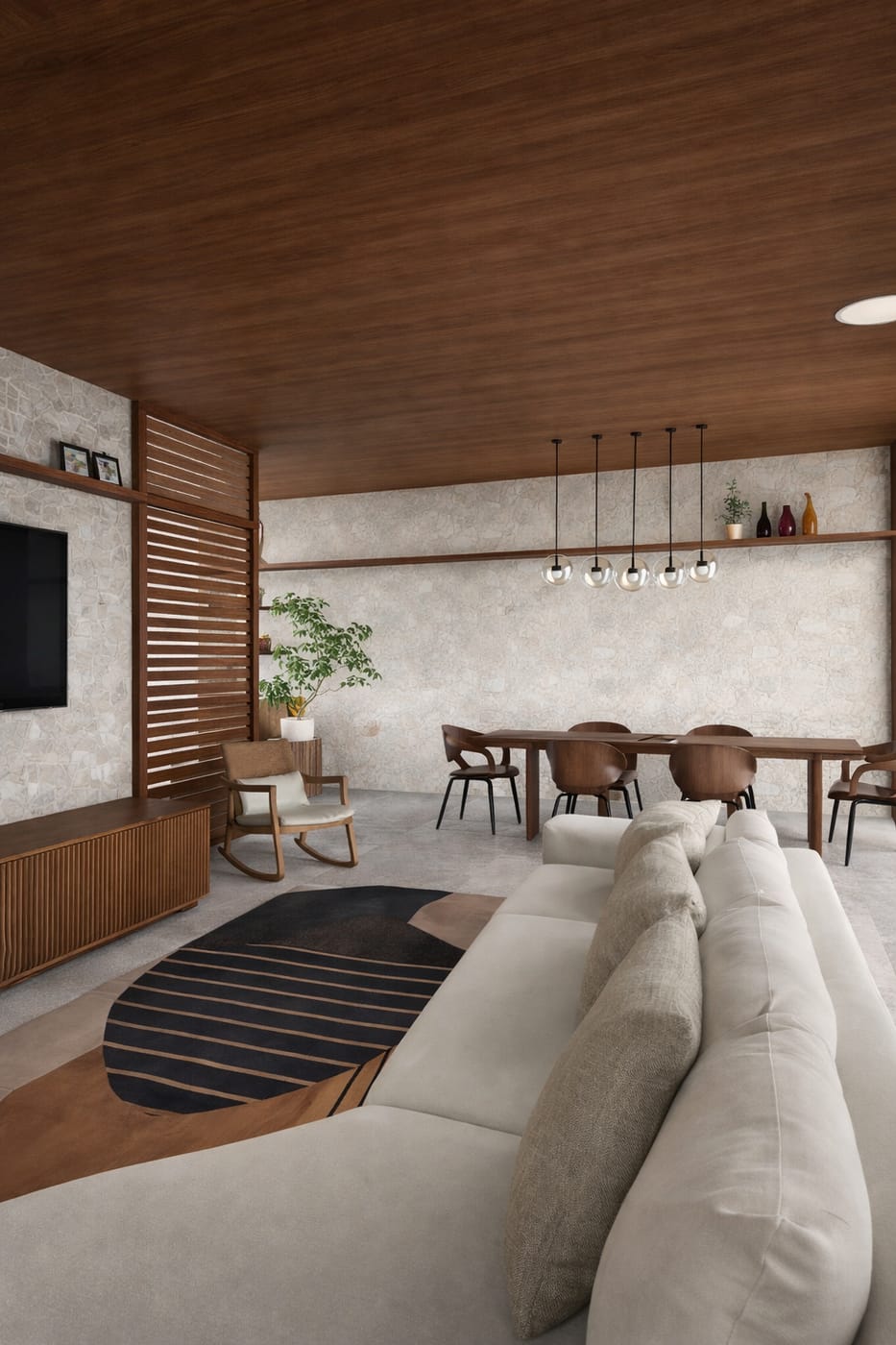 Mid-century living room