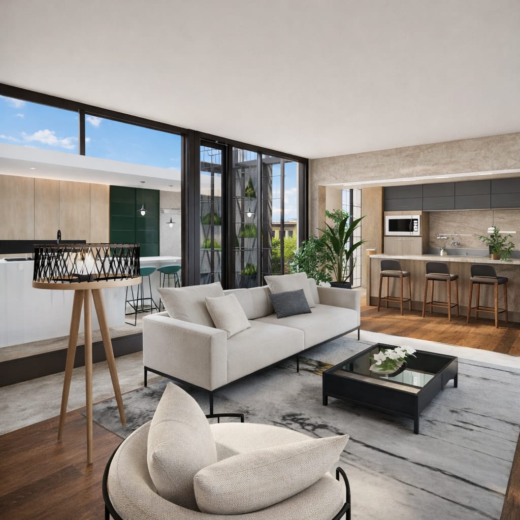 Contemporary living room