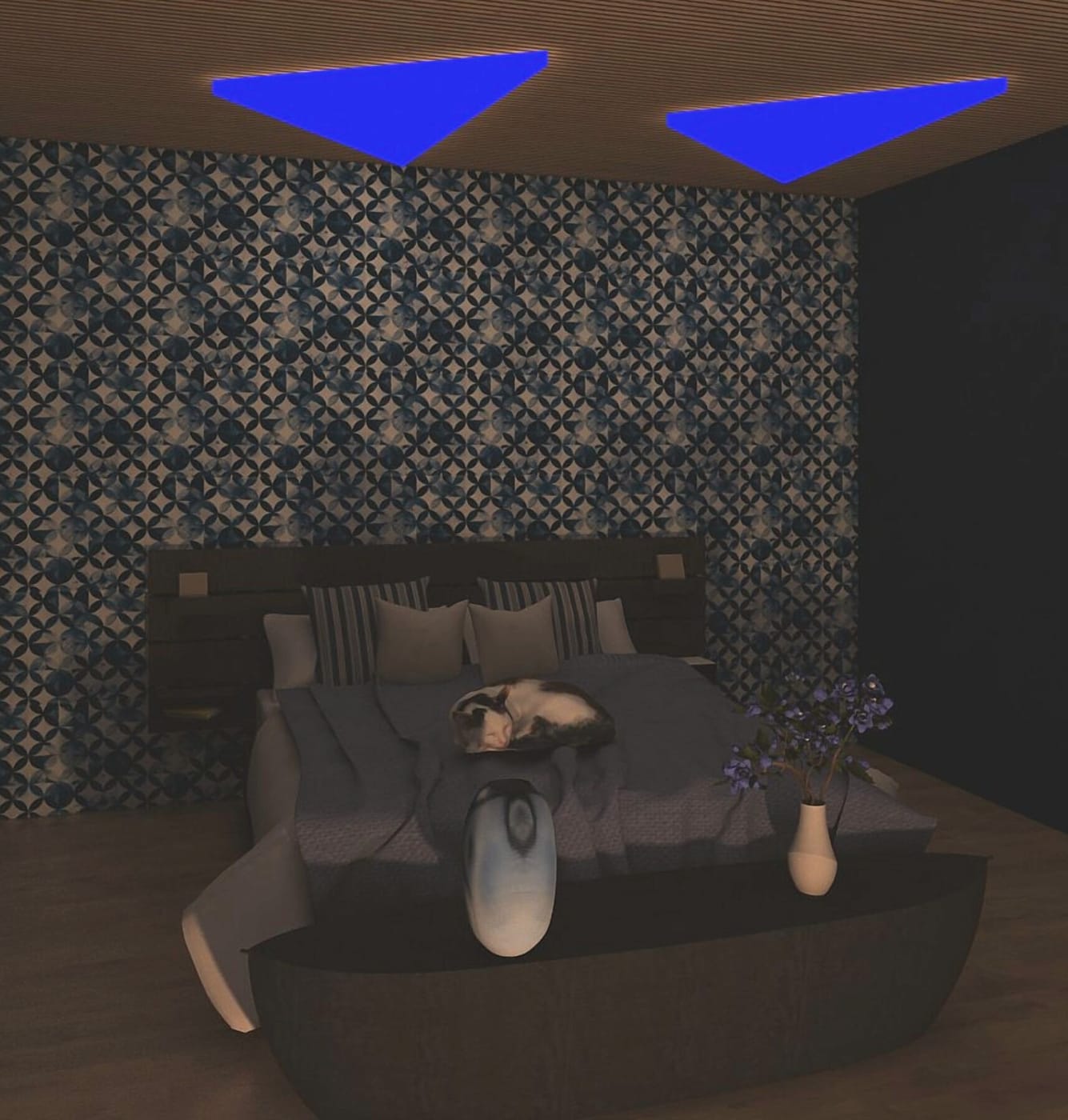 Eclectic bedroom
