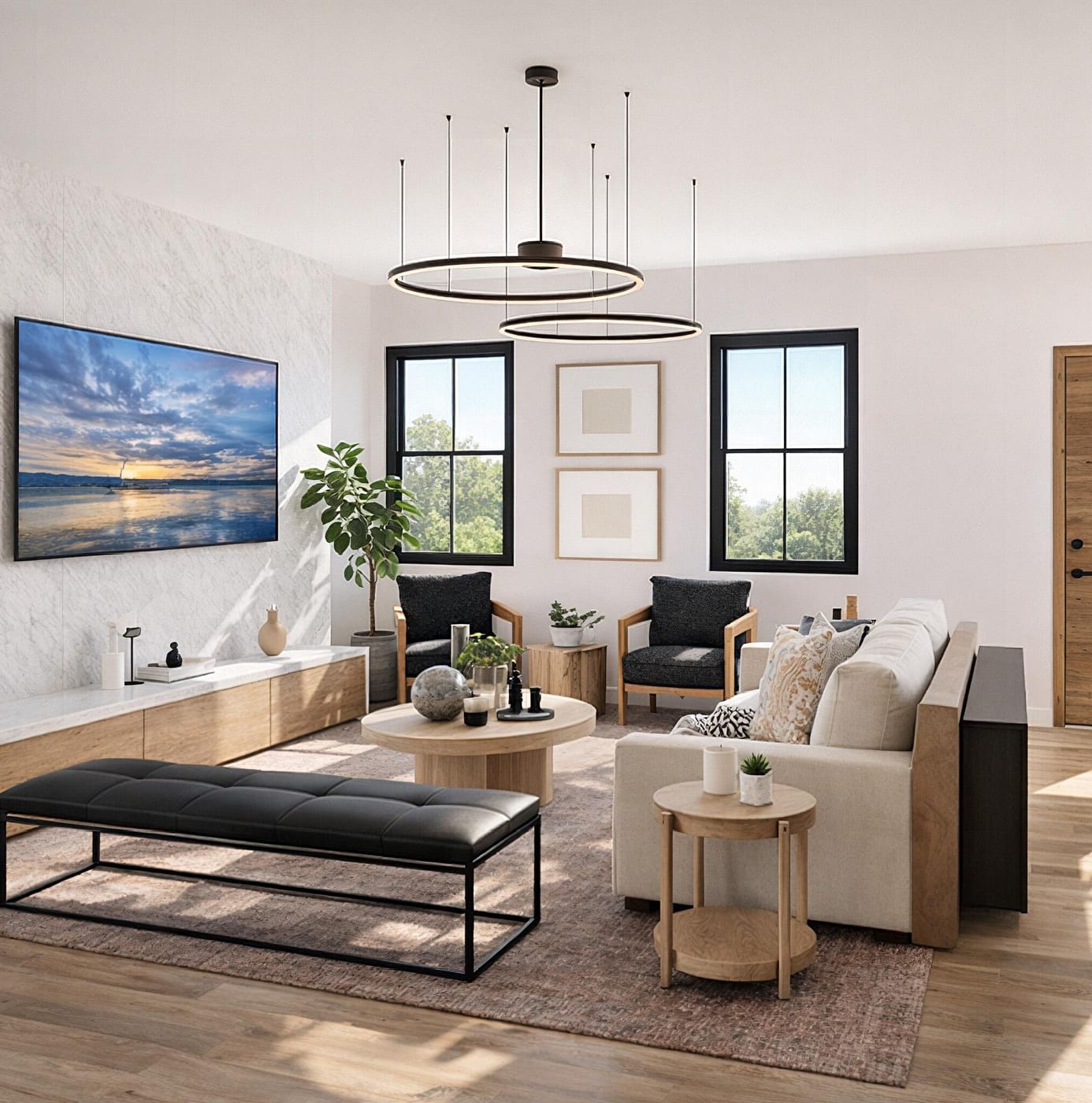 Mid-century living room