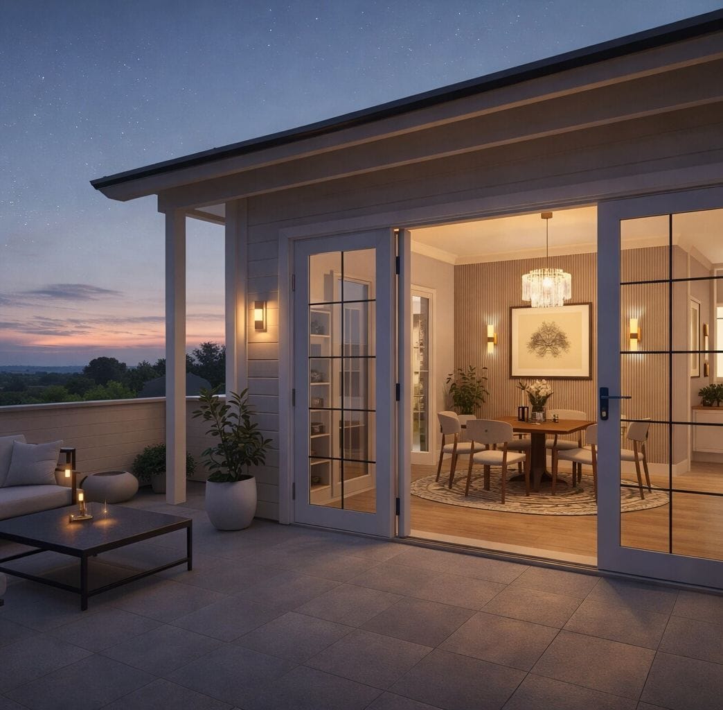 Contemporary outdoor space