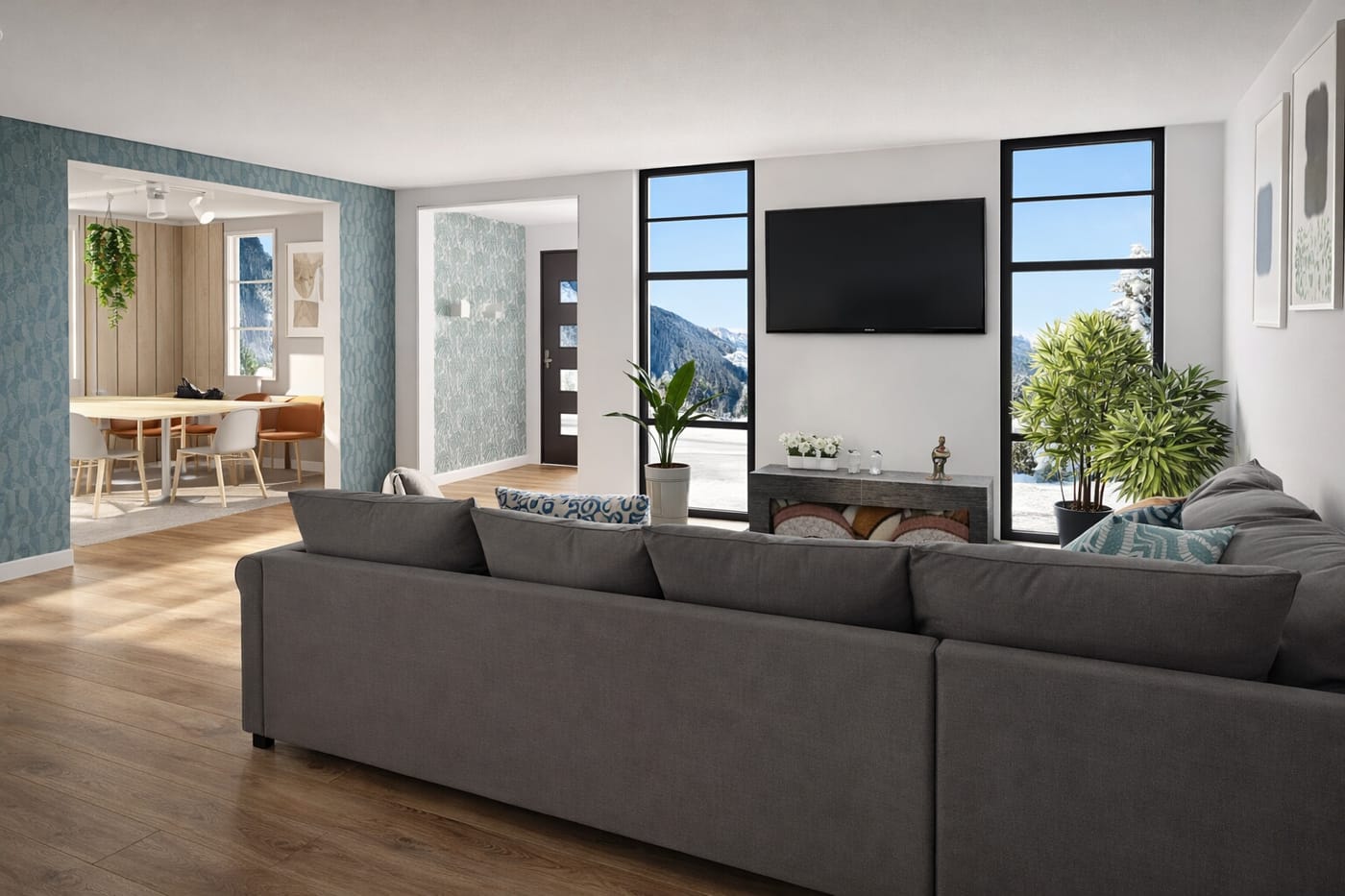 Mid-century living room