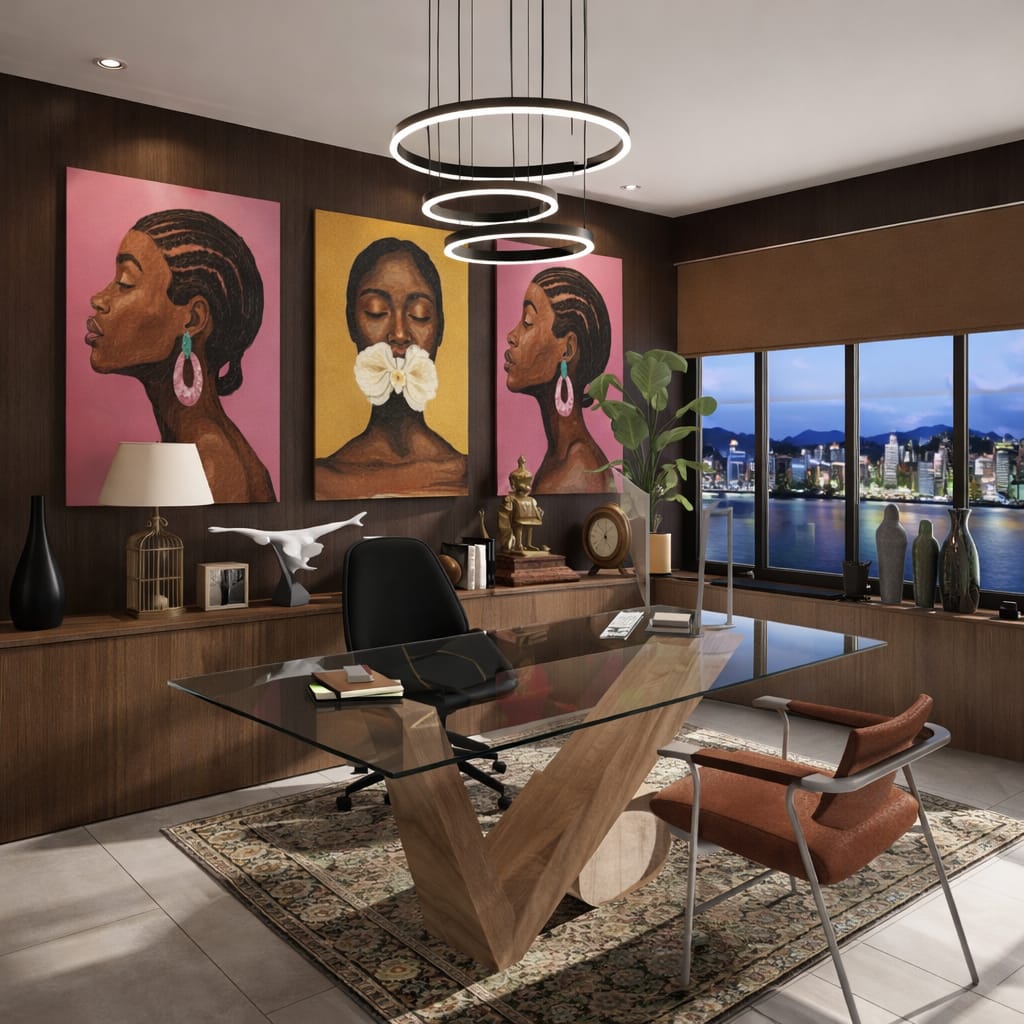 Mid-century home office