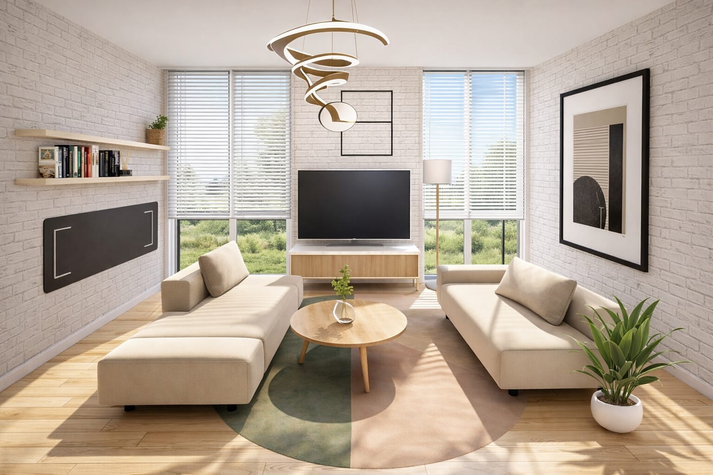 Mid-century living room