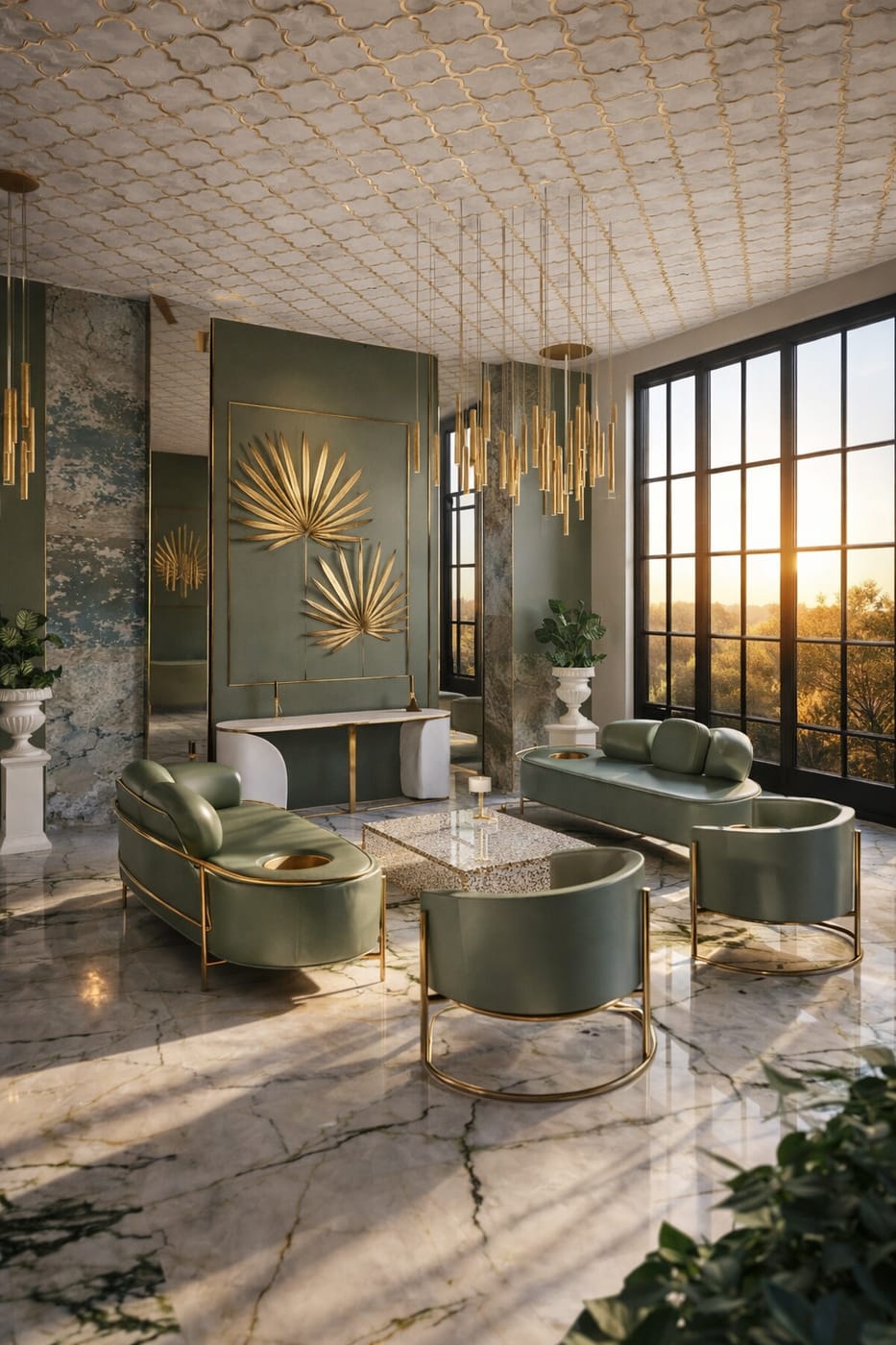 Mid-century living room