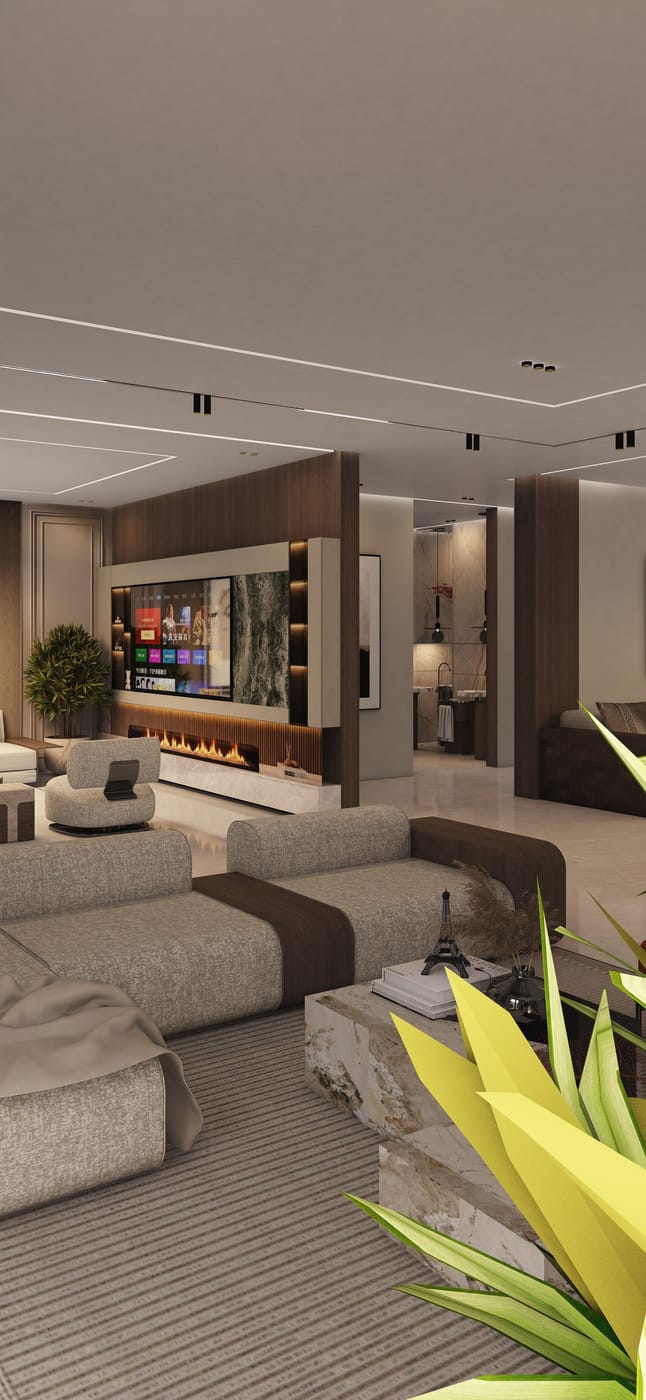 Mid-century living room
