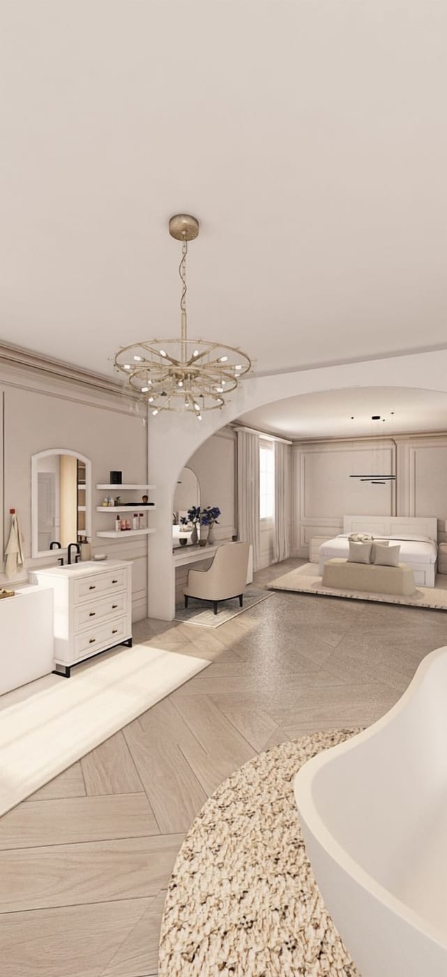 Neoclassical bedroom