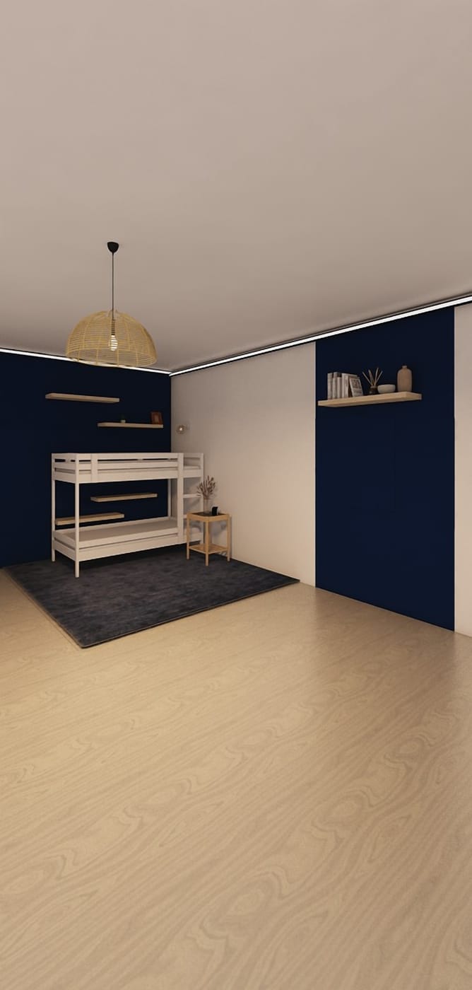 Mid-century bedroom