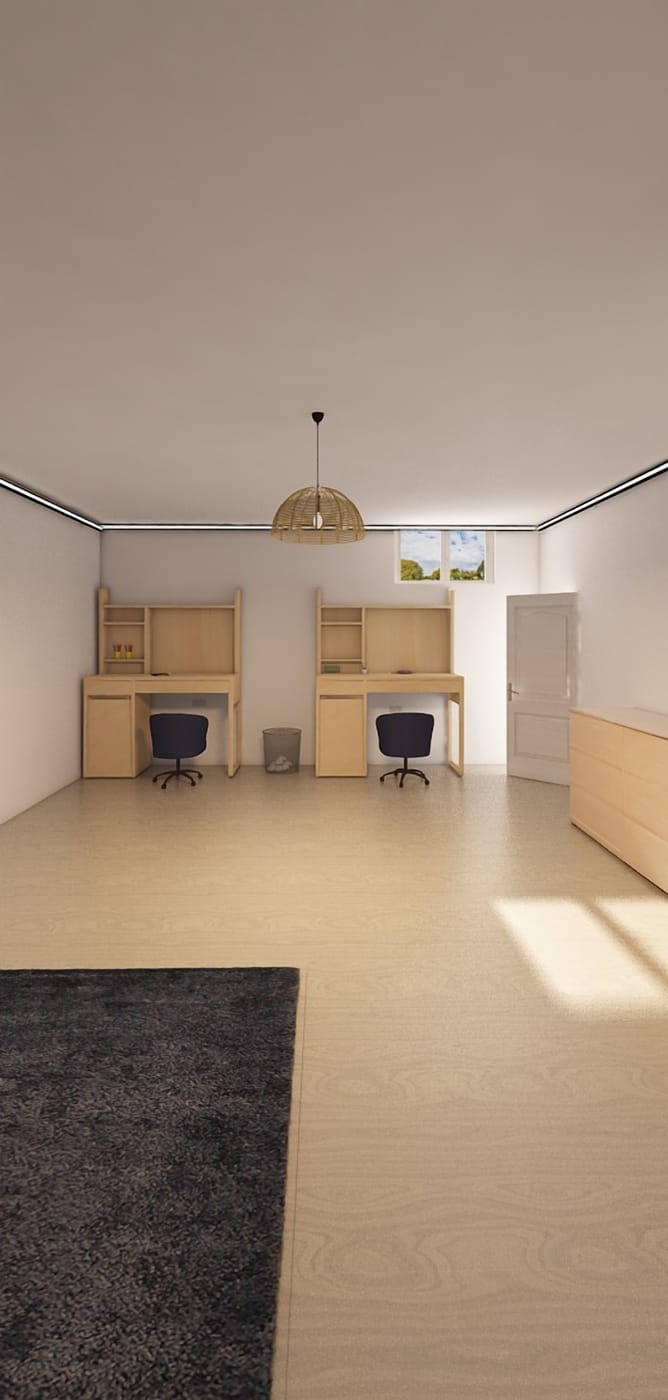 Mid-century home office