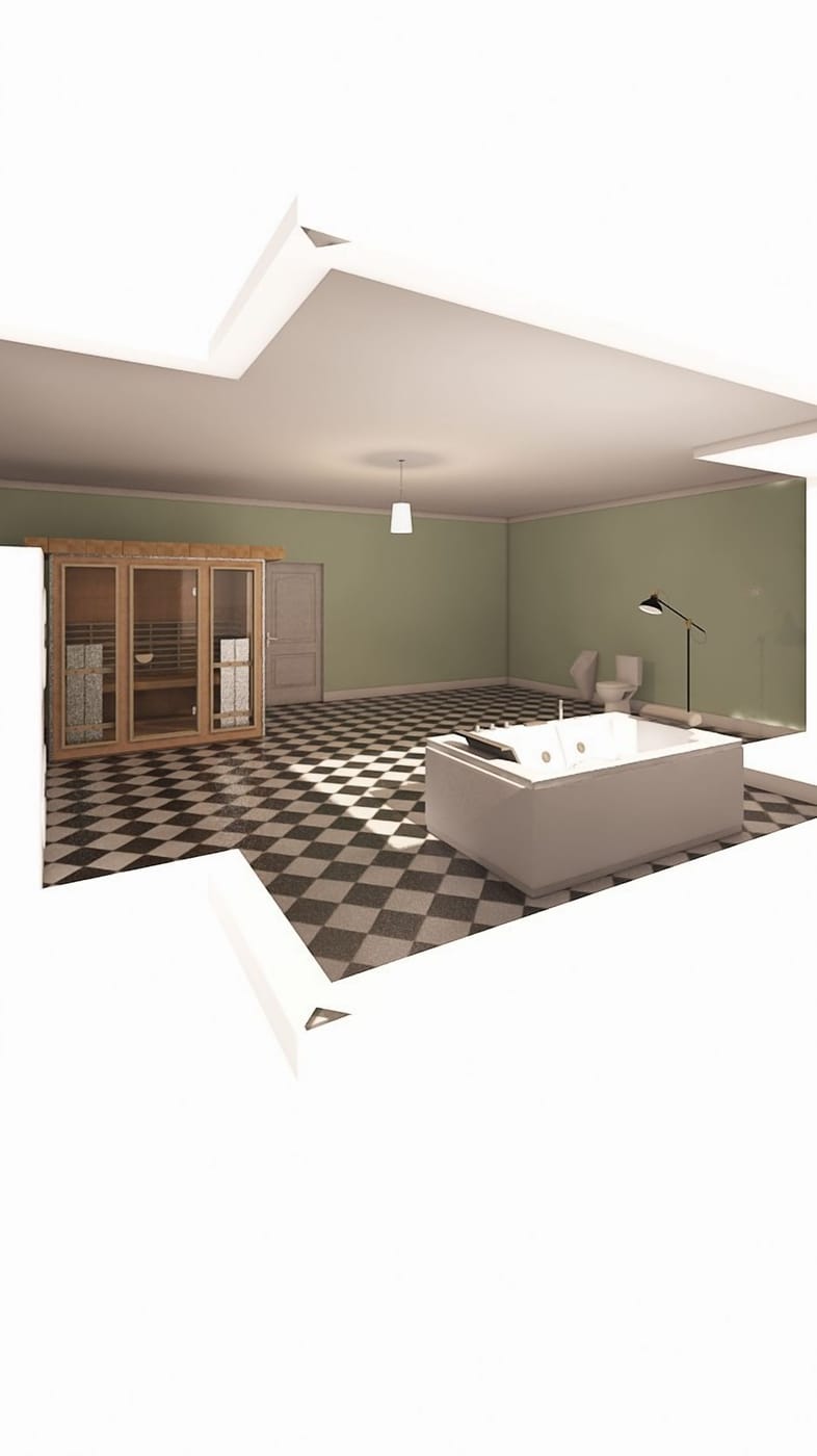 Mid-century bathroom