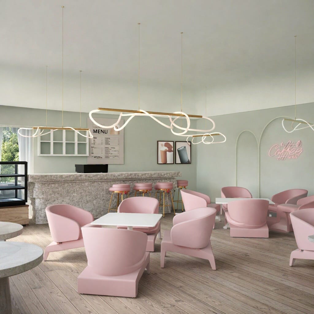 Contemporary cafe