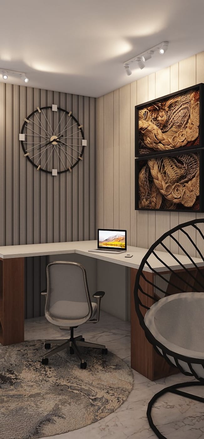 Mid-century home office
