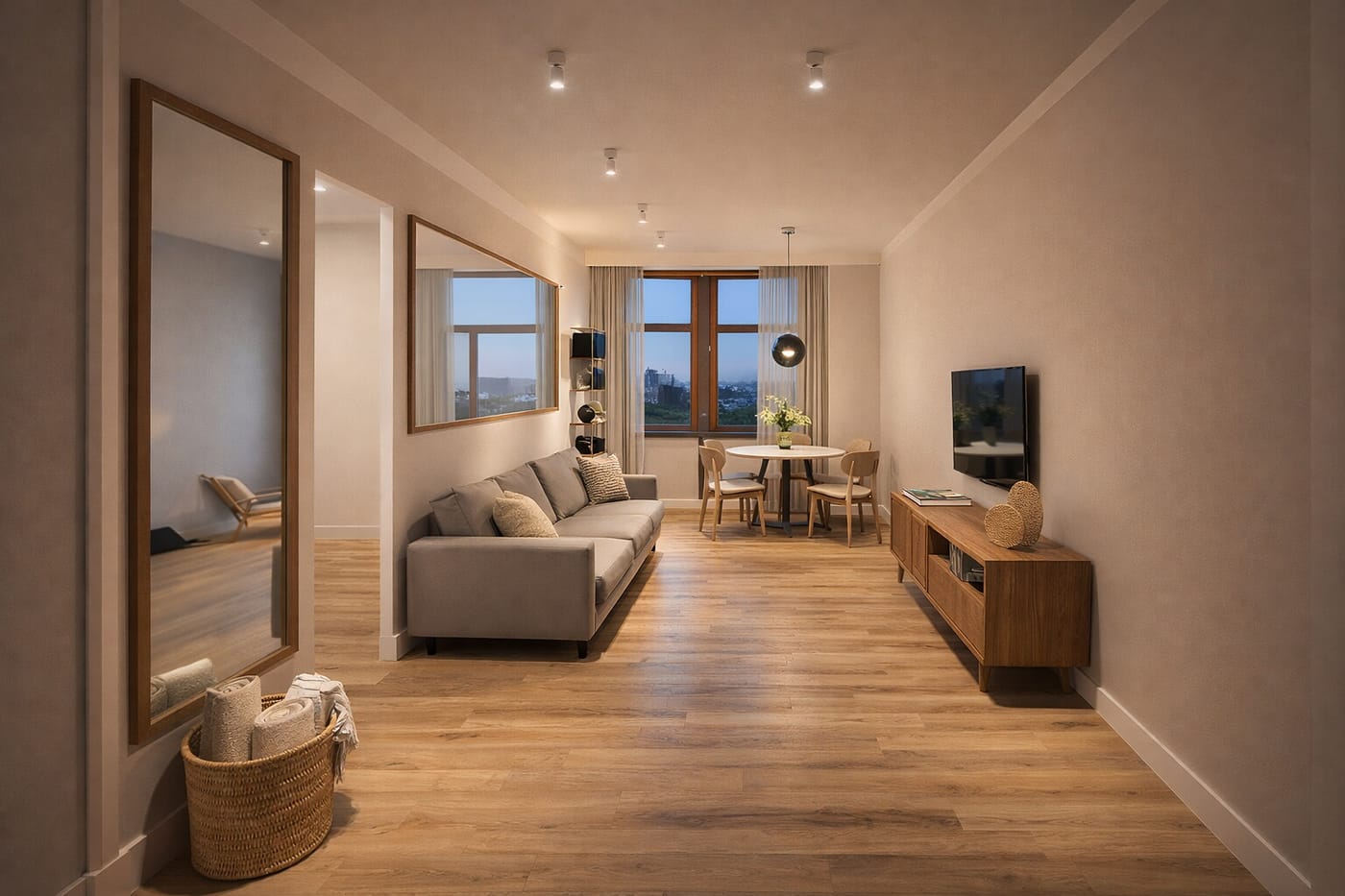 Mid-century living room