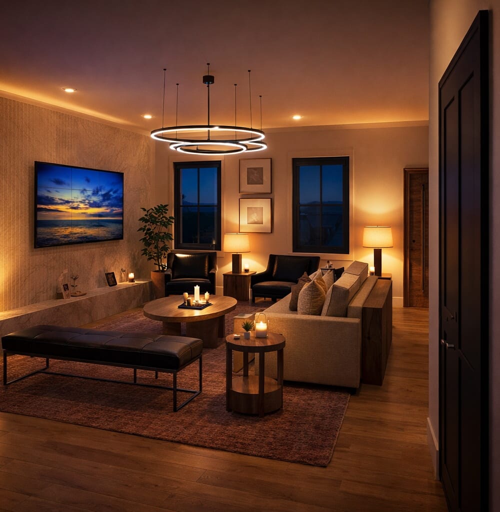 Mid-century living room