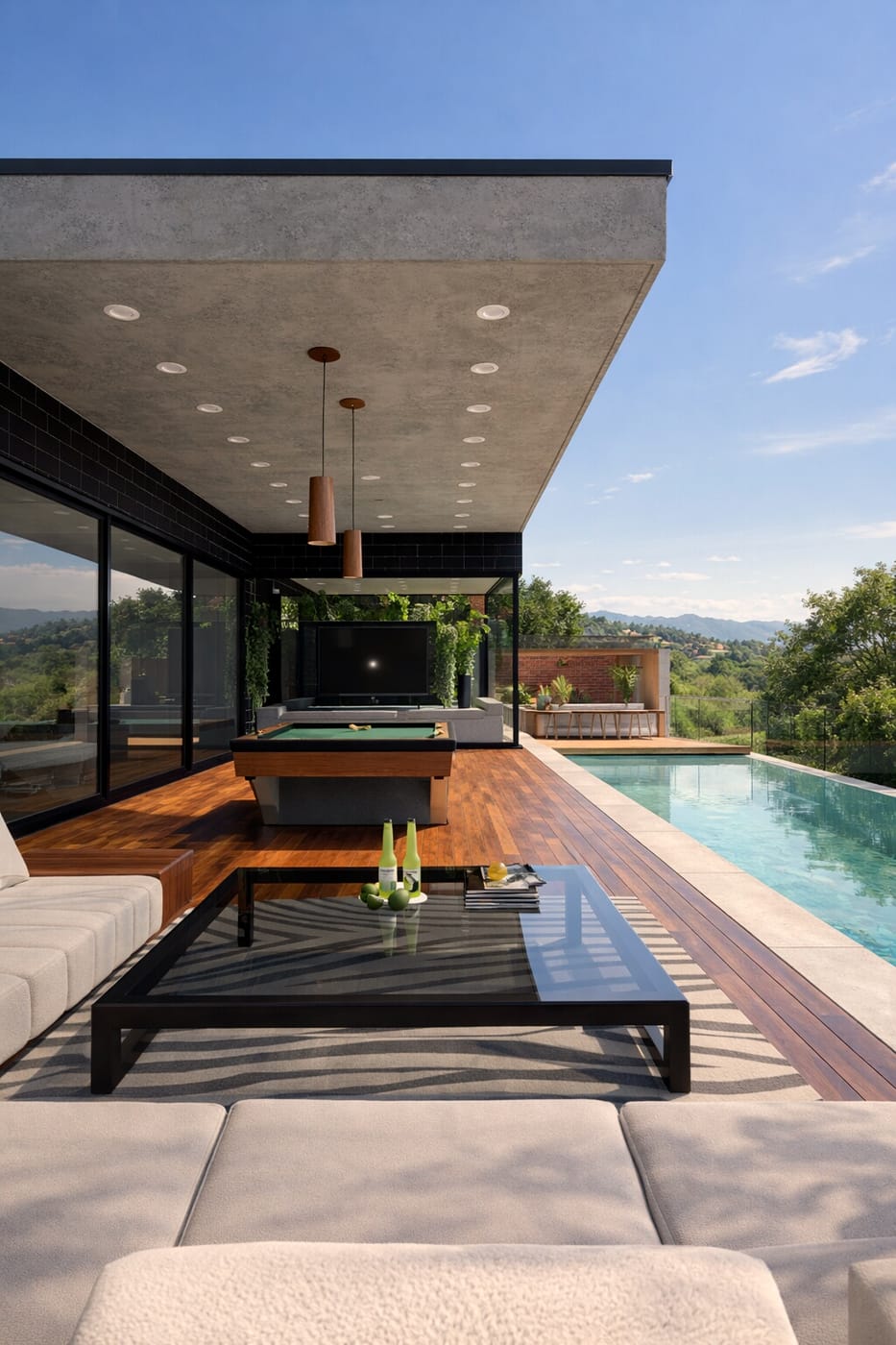 Contemporary outdoor space