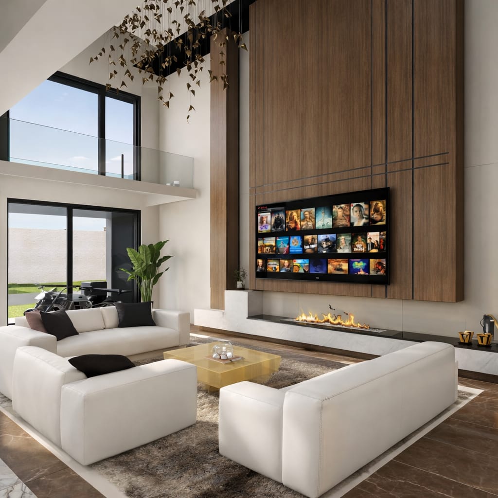 Mid-century living room