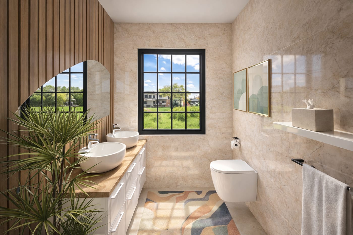 Mid-century bathroom