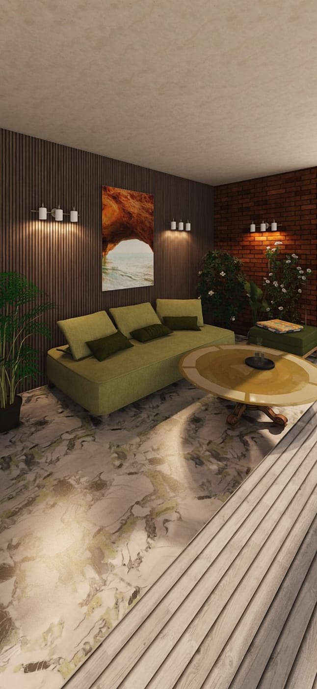 Mid-century living room