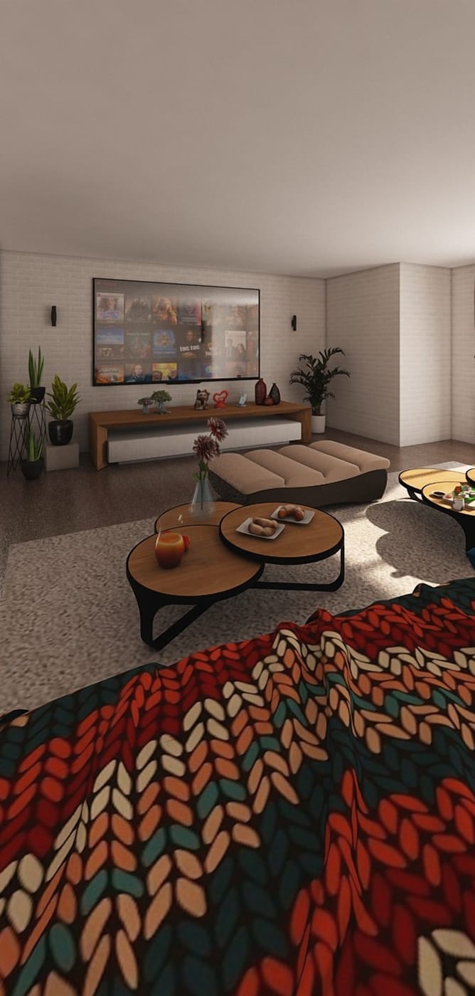 Mid-century living room