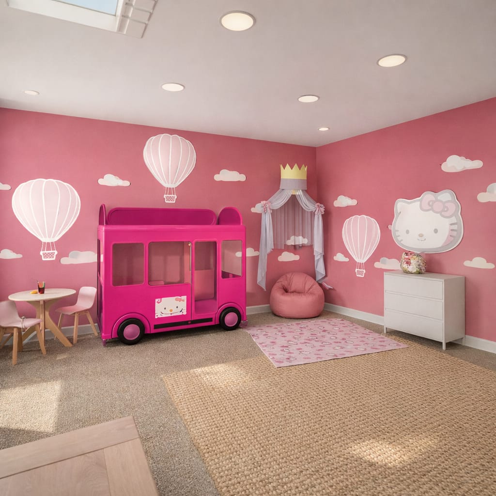 Boho kids room