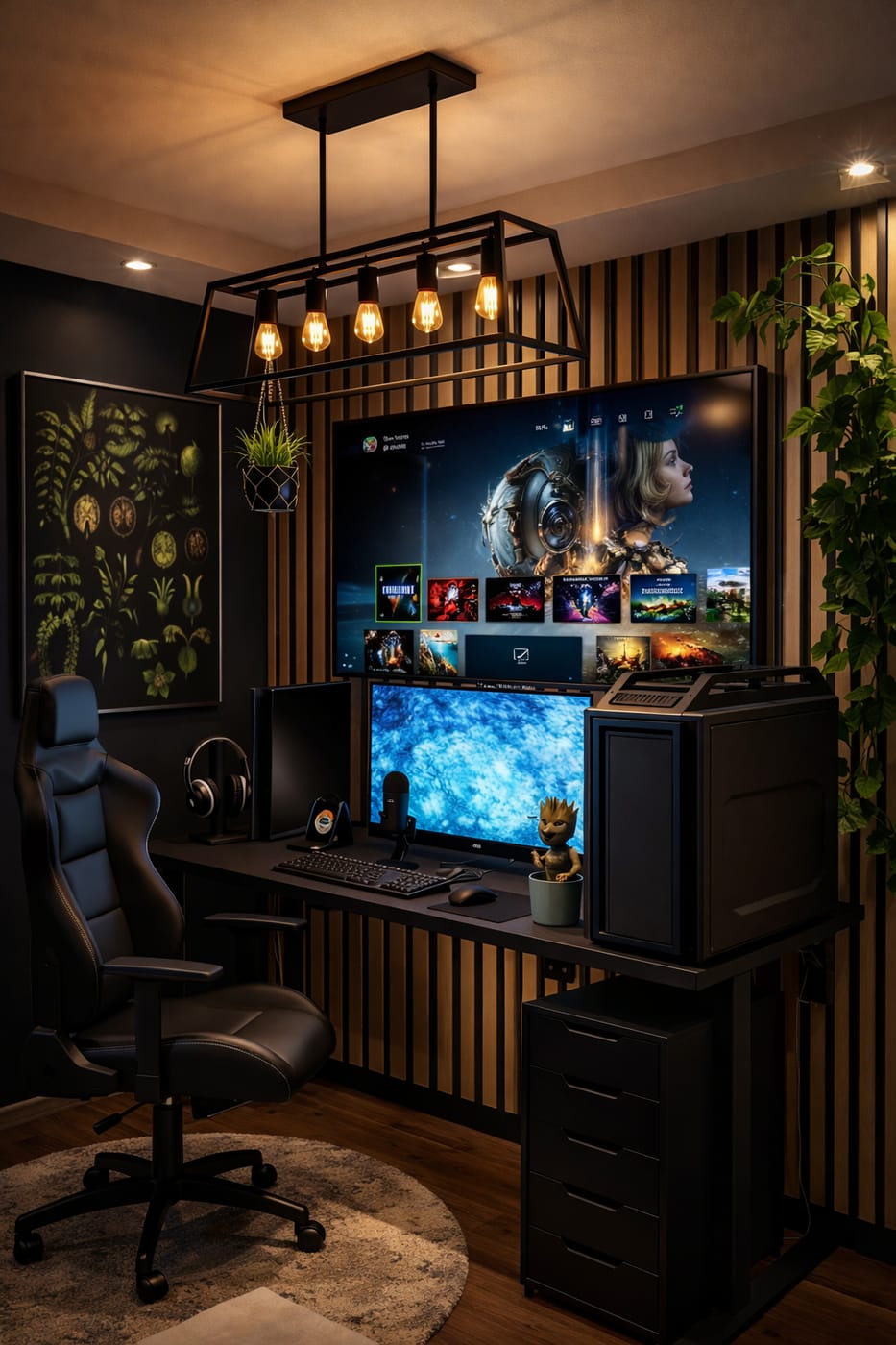 Mid-century home office