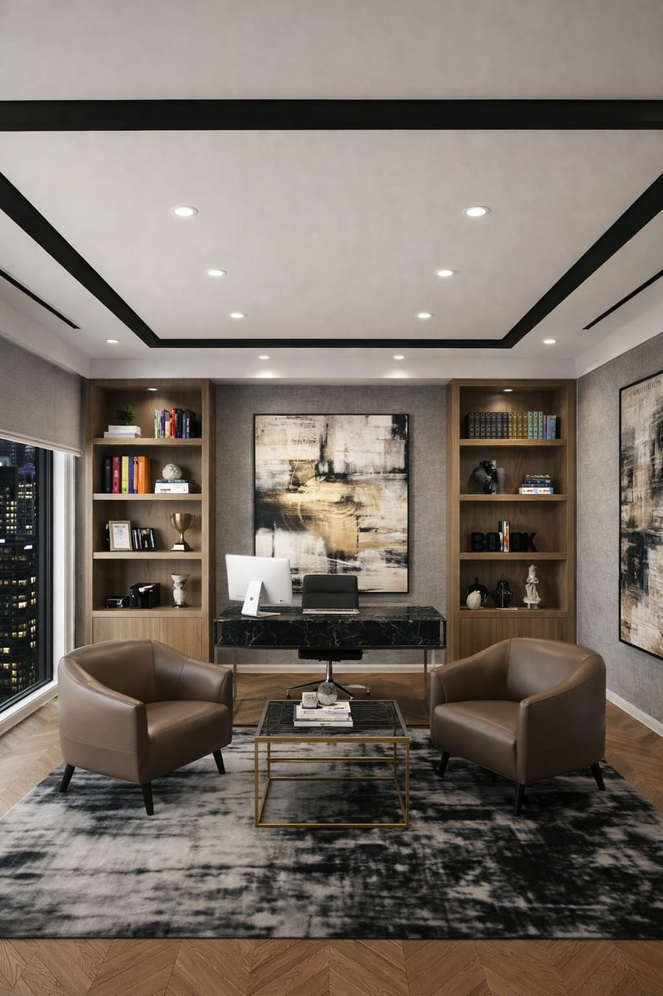Mid-century home office