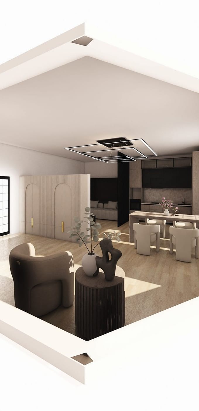 Mid-century living room
