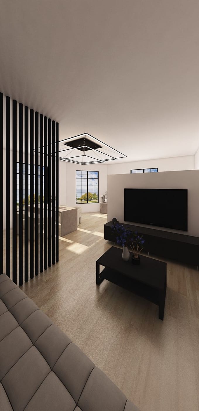 Mid-century living room